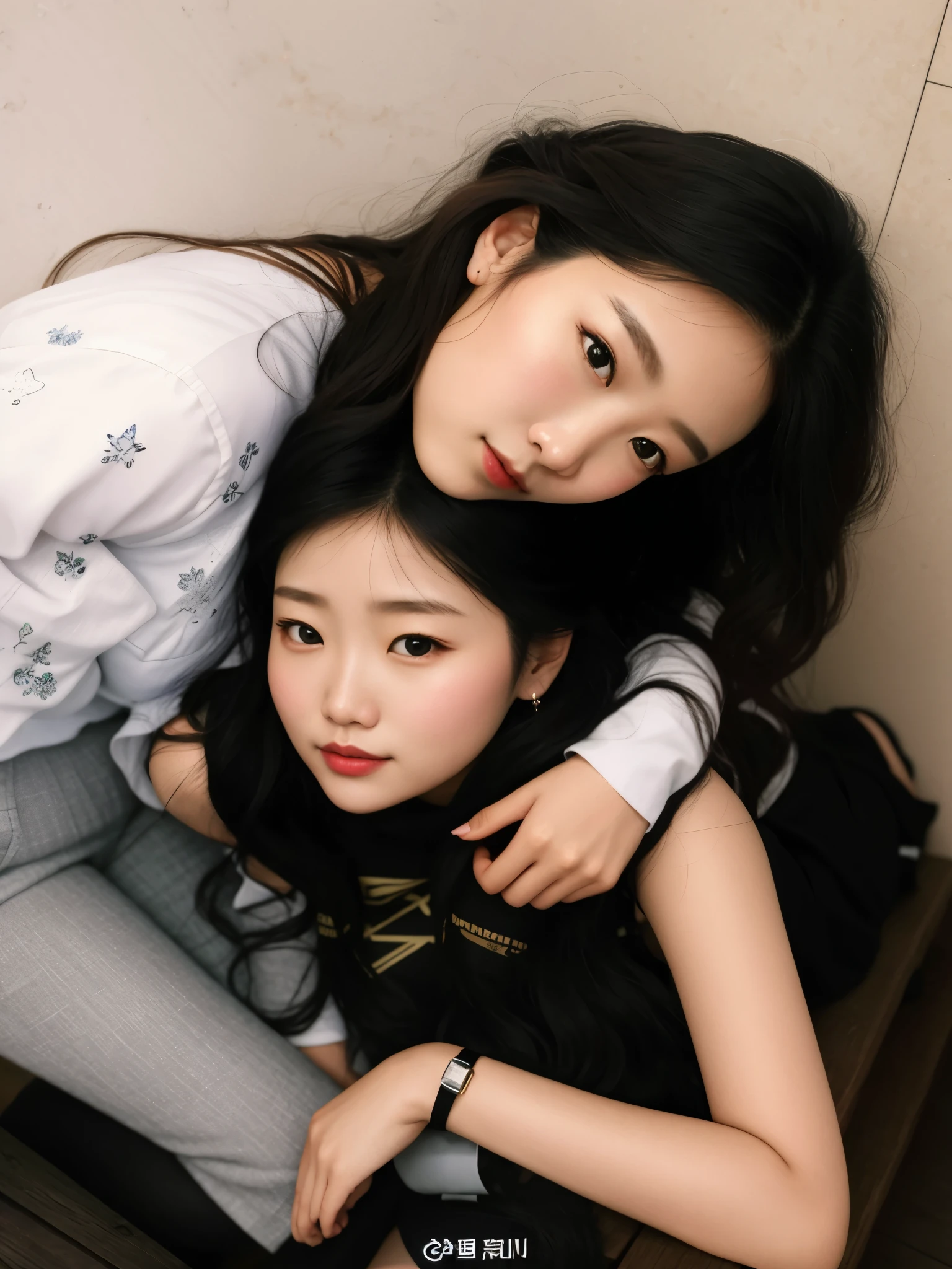 high school student、、girl、Long black hair、masturbation behavior、each other's、I'll play with your pussy、お互いmasturbation behaviorをする、masturbation behavior、M-shaped feet、Spread the word、In underwear、Estrus、Girls with a four year age gap、2People are in the picture、No underwear