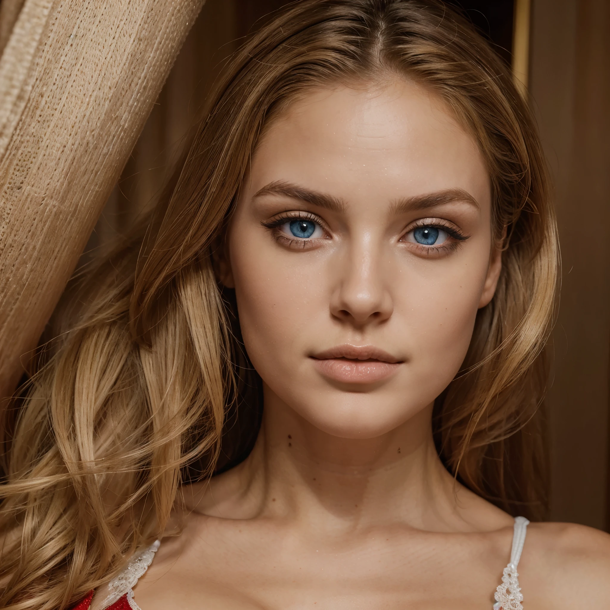 best quality,ultra-realistic,90k:1.2),beautiful detailed eyes, corpo inteiro, calça preta colada, brusa branca, jaqueta vermelha, beautiful detailed lips,blue eyes,model-like face,perfect body,blonde hair