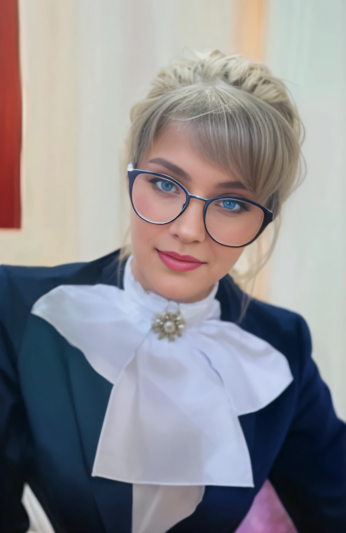 Woman with long blonde hair and blue eyes posing for photo, dasha taran, yelena belova, sexy face with full makeup, aleksandra waliszewska, a perfect face ), olga buzova, by Emma Andijewska, jaw dropping beauty, The style of Yulia Razumova, light braids and blue eyes
