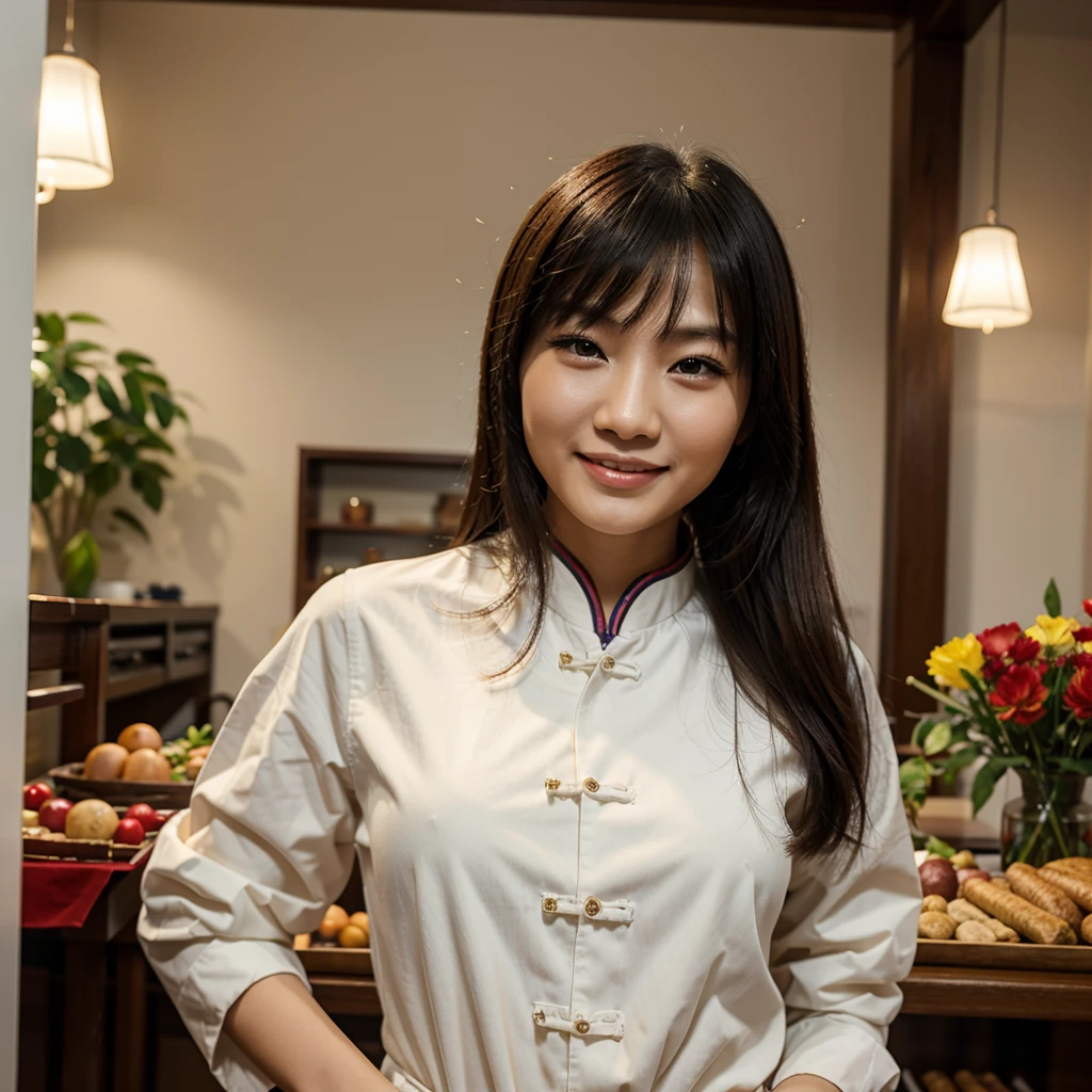 chinese woman, smile