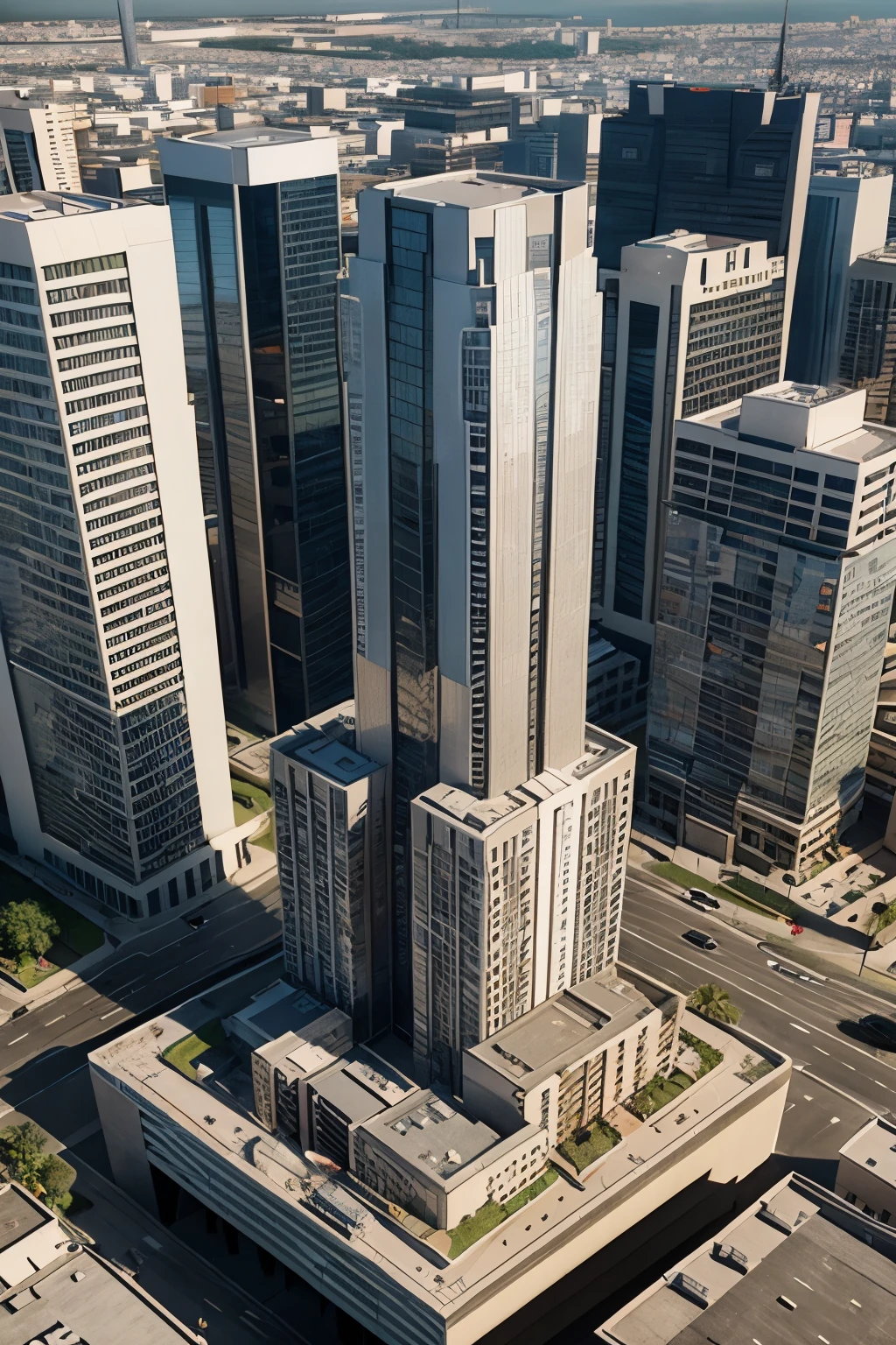 a close up of a 3d model of a building on a map, mid view, stacked buildings, modelo digital, com torres, from street level, mapa de altura, architectural concept diagram, full building, Perspective view, raising between the buildings, building, center model buildings, renderizado, ground level view, taller than a skyscraper, Modelo 3D