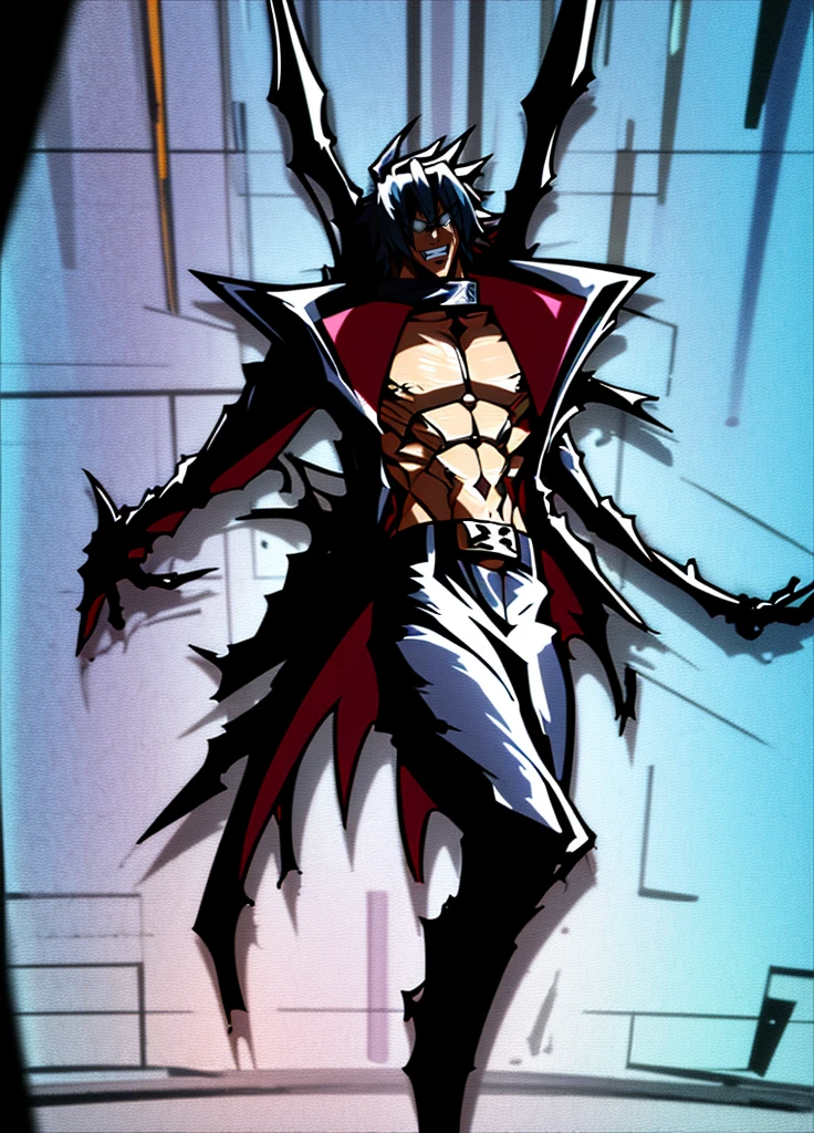 (masterpiece, adam blade76, black jacked, long jacked, glasses, pants, belt, muscle, open mouth, smile, desert, sun, tower, full body, feet,refsheet, UHD, retina, masterpiece, ccurate, anatomically correct, textured skin, super detail, high details, high quality, award winning, best quality, highres, pullover,UHD, retina, masterpiece, ccurate, anatomically correct, textured skin, super detail, high details, high quality, award winning, best quality, highres
