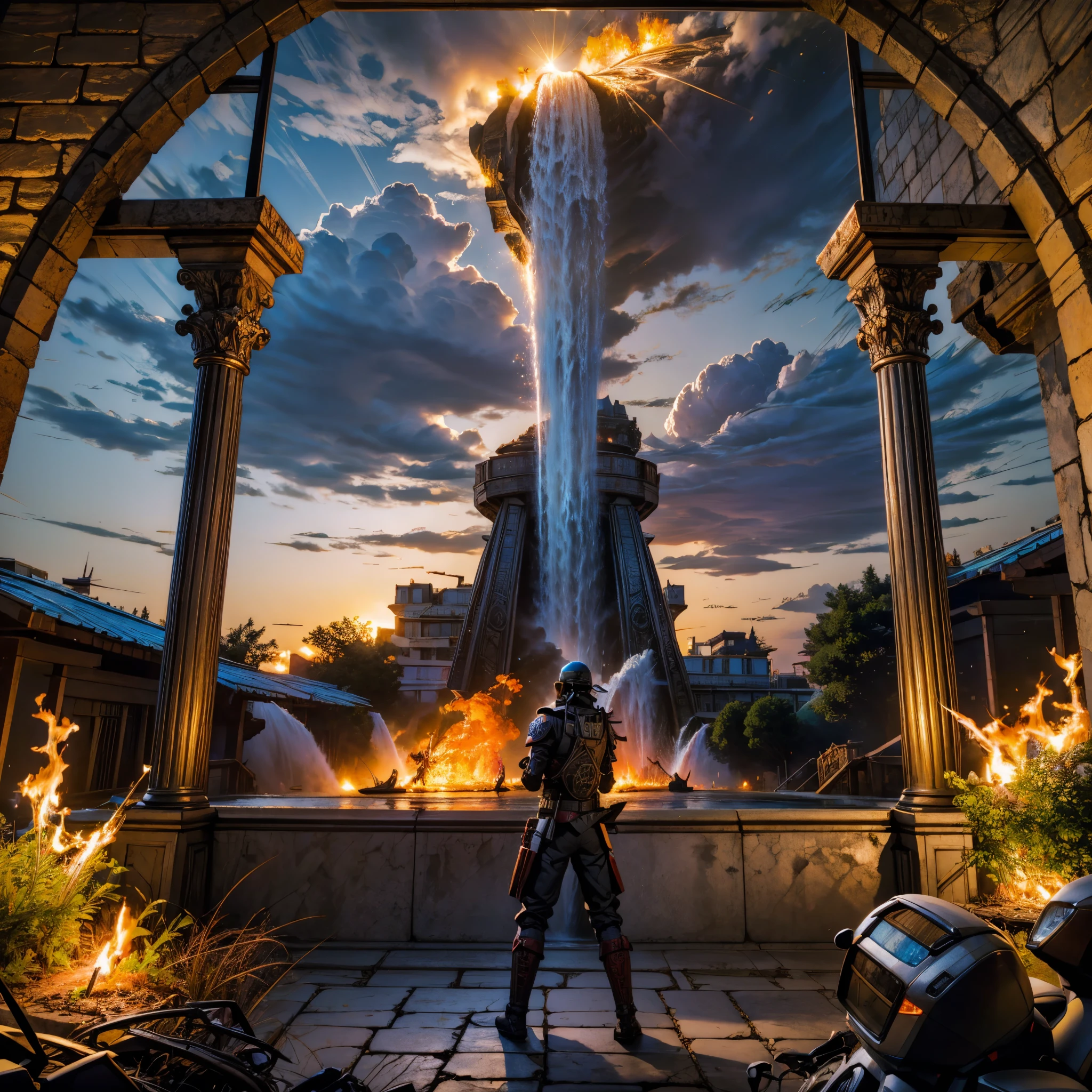 galaxy colorgalaxy stars spacious nebula starry_sky Sunset Colorful SunRise panoramic sunshine, themoon, optic, fanciful,It was dark,storming,salama,in a panoramic view,Photos taken from video games in large cities with a large population, an ancient city on fire, background of invading army, Beautiful rendering of the Three Kingdoms period, The scene of the war, Background: Battle scene, invading army background, The consequences of a big war, heroic battle scene, epic battle scene, Siege ultra_high-def ultra_Photo-realistic optimal ultra_high-quality opengl-shaders ultra_high-details accurate reflex ultra_high-res perfection volumetric lightning improved Octane_rendues UHD XT3 DSLR HDR 3dcg analogiques extatiques symmetrical onyx rubis summon floraison invoque viceroy magic incandescente creature CGSCOSITY butterfly Cristallines Monarch wings sundrop flash blow glow opale straight chrome flat lava bands population Tourmaline plasma "Niagara Falls" hearth glass mirror monster Fire Blast Flame saturate luminescence backlight shadow Chef-D' tattoo Bruce_Weber sex naked nsfw varied multi etc. --v 6 --s 1000 --c 20 --q 20 --chaos 100