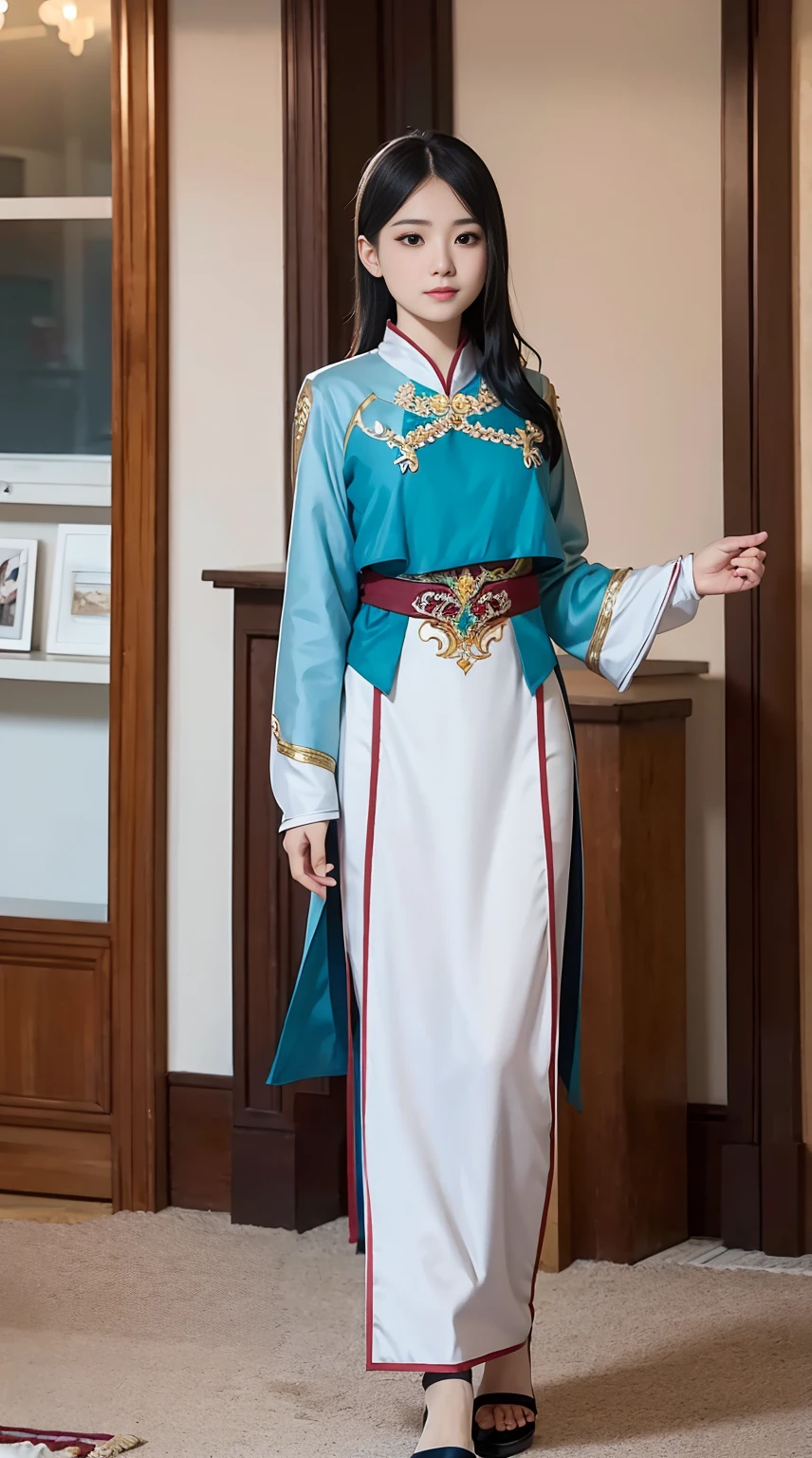 National dress, beautiful body, the quality is the best , detail, Graceful body, national Kazakh costume , Kazakh clothes ,