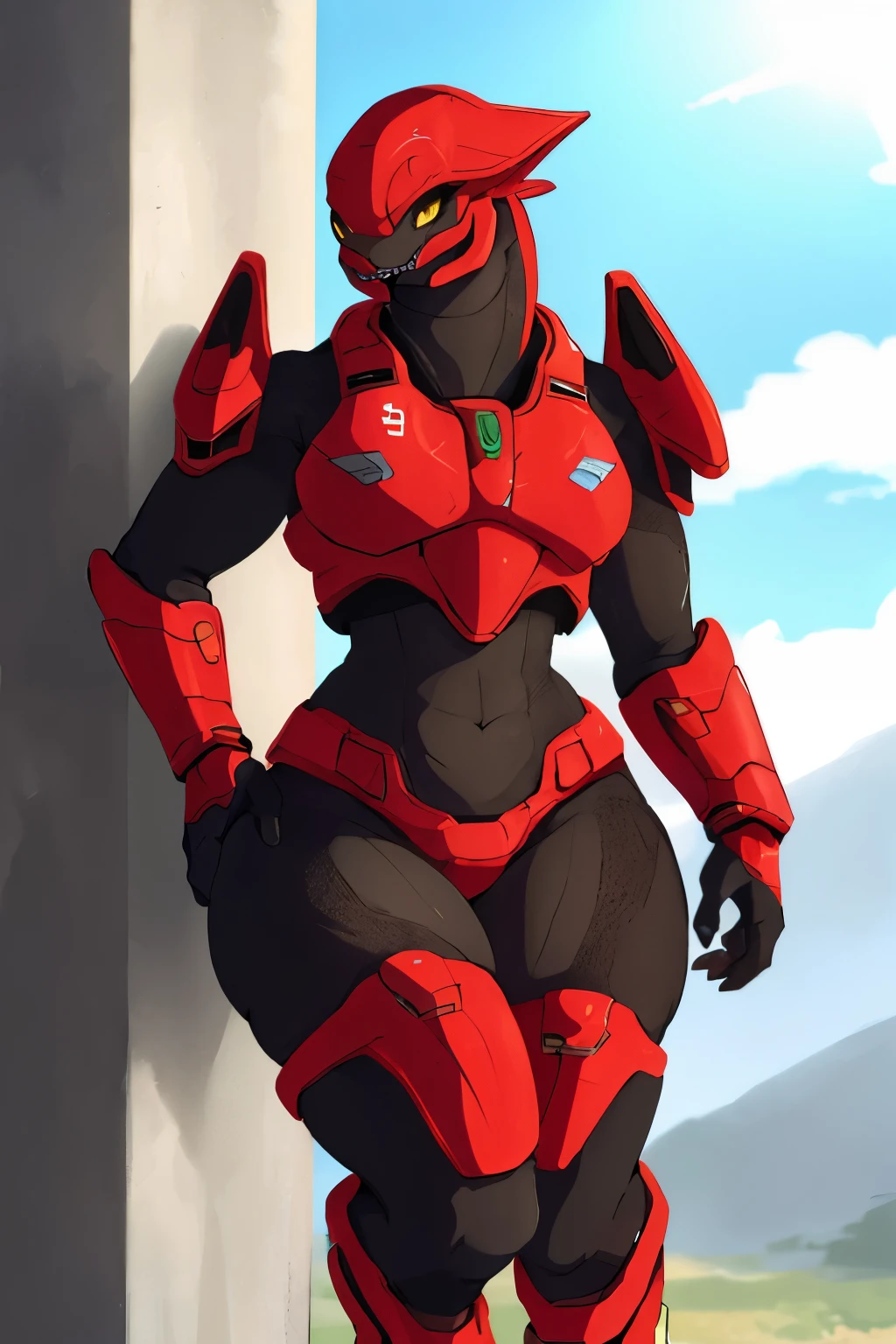 (best quality,highres:1.2),ultra-detailed,realistic,physically-based rendering,Sangheili,alien warrior,crouching down,bright green armor,sharp focus,intense gaze,aggressive stance,spiked energy sword,majestic and powerful,captivating atmosphere,advanced technology,muscular physique,detailed facial features,alien landscape,eerie glow,ominous sky,hints of battle,dust and debris floating in the air,vivid colors,rich textures,deep shadows,contrast between light and dark,warrior culture,strong and resilient demeanor,large thighs,heavenly thighs,fart,farting,onara,embarrassed,farts,gassy,bloated,belly,butt,sweaty,scaly butt,bending over,back view