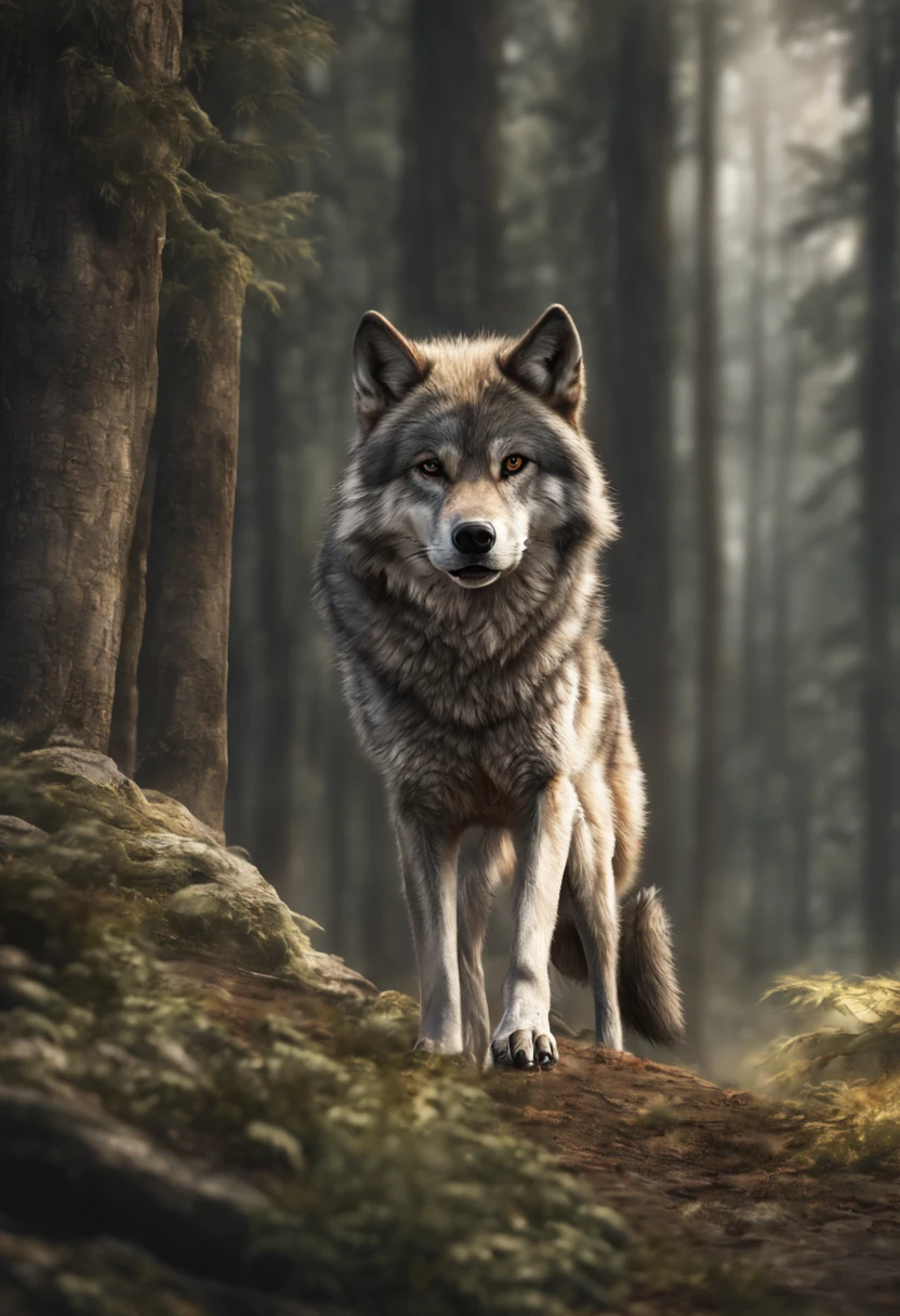 Ein Wolf in einem schwarzen Schafspelz mit Sonnenbrille auf mitten in einer Schafsherde auf einer riesigen Weide,Meisterwerk, Realistisch, sehr detailliert, best quality, photorealistic, hyperrealistisch, high_resolution, ultra high Details, cinematic, 4k, 8k 