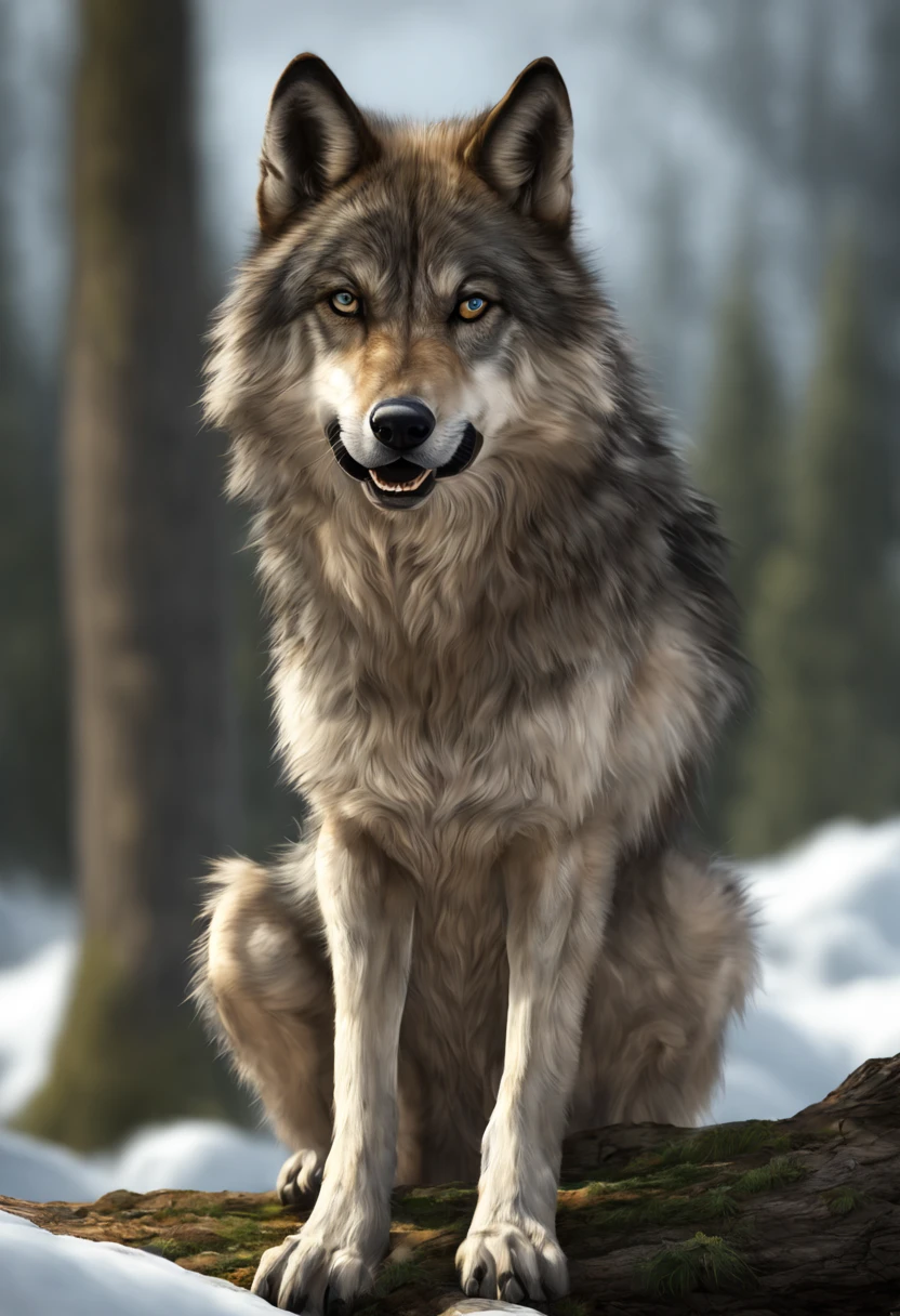 Ein Wolf in einem schwarzen Schafspelz mit Sonnenbrille auf mitten in einer Schafsherde auf einer riesigen Weide,Meisterwerk, Realistisch, sehr detailliert, best quality, photorealistic, hyperrealistisch, high_resolution, ultra high Details, cinematic, 4k, 8k 