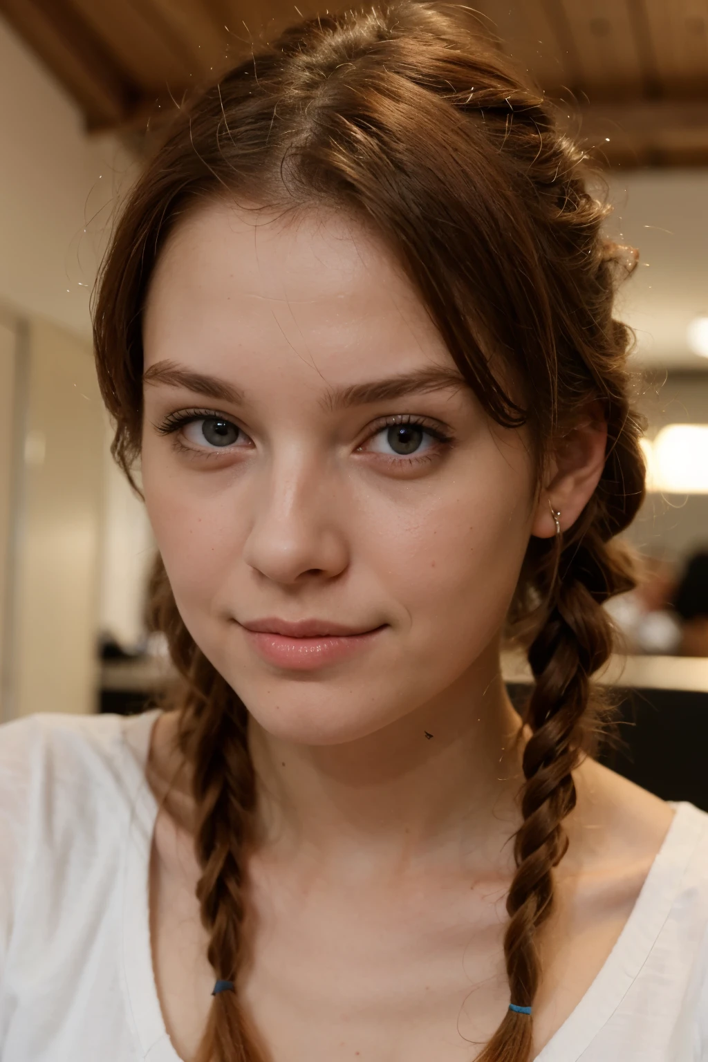 ((best quality)), ((Meisterwerk)), (detailliert), perfect face young redhead with pigtails