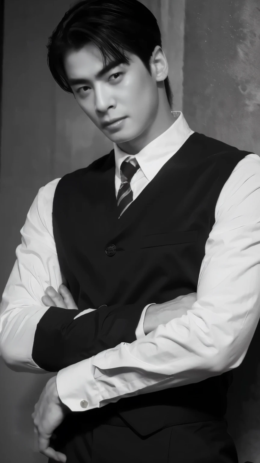 Eunwoo con filtro blanco y negro 