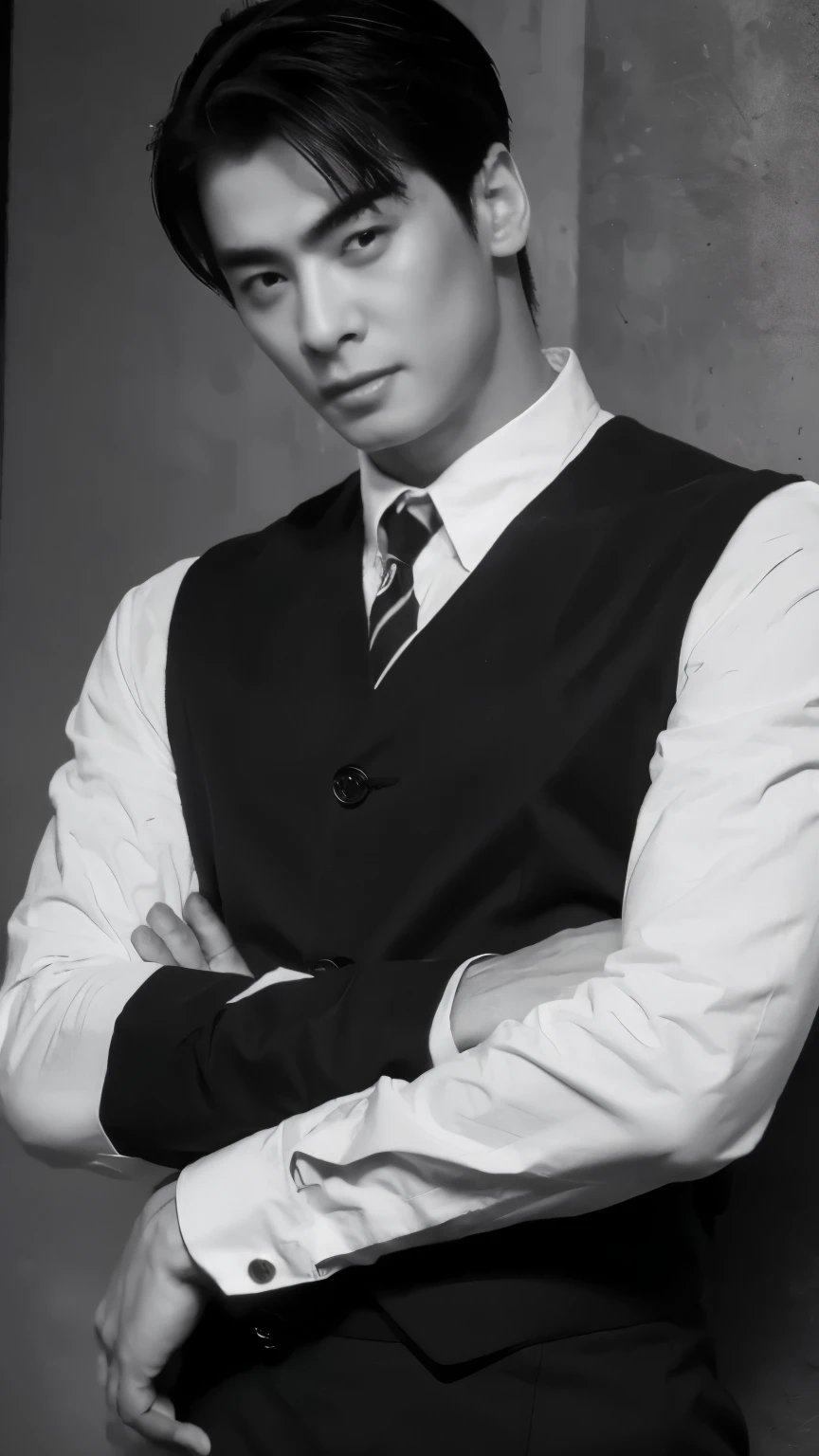 Eunwoo con filtro blanco y negro 