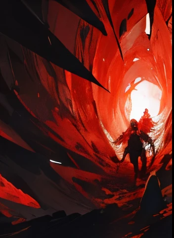 (Extinction)(fear)The young child tore open the giant cocoon and stepped out,Dark red short hair and eyebrows,The scarlet pupils bloomed with a frightening fierce light,Strange and handsome