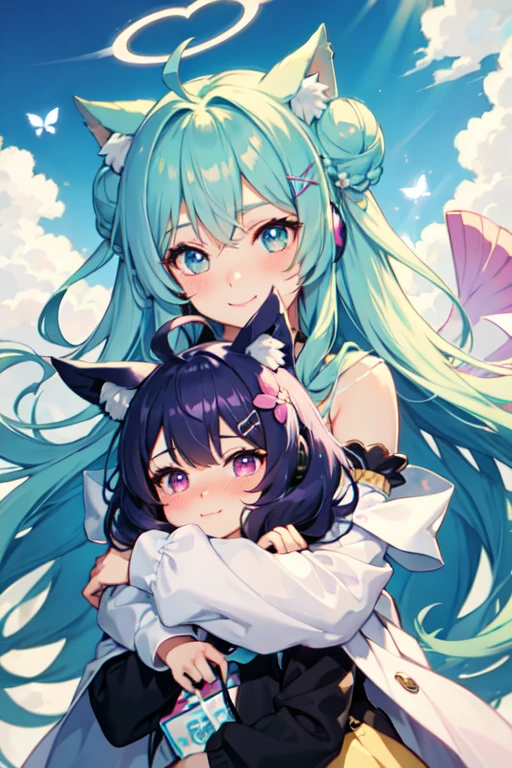 Monochrome, cute, Yuri Kanaotsu, Kanao Tsuyuri, Black Hair, butterfly, butterfly hair ornament, (Purple eyes:1.1), Side ponytail, ponytail, smile、blush、、My mouth is empty、Sit on the bed、
cuteピンクのブラジャー、cuteピンクのパンティー、Full Body Shot、
break looking at viewer,
Indoor break, shabby room,
break (Tabletop:1.2), Highest quality, High resolution, unity 8k wallpaper, (shape:0.8), (Beautiful details:1.6), Highly detailed face, Perfect lighting, Extremely detailed CG, (Perfect hands, Perfect Anatomy),