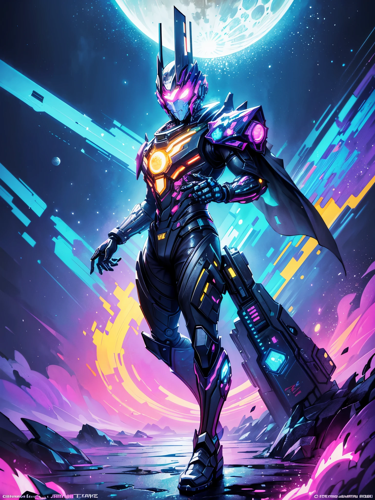 (Spatter Art:1.2), Flower Oil Painting, Ink Blots, (Cybertron, Space, Cyber City, Fortnite style, Cyber Forest, Moon, Futuristic), (Colorful Ink Splatters Style:1.5), (Ultra Colorful, Best Quality, Hyper Detailed, Masterpiece, Official Art, Lighting Effects, 8K, Chiaroscuro)
