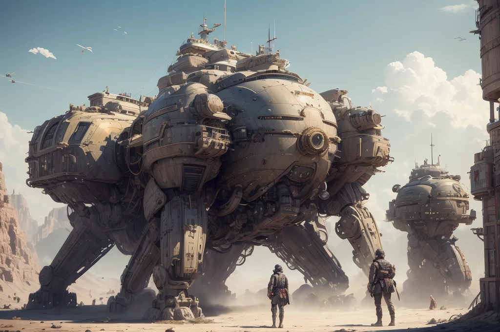 Ultra-realistic 16K CG, masterpiece, Best Composition, Photo quality, work of art, Against the background of the impregnable citadel of the empire, in the background are tall battle towers with huge heavy cannons, Detailed Imperial Star superdreadnought , side view, high detail, Lots of elements, flying transports, flying cargo ships, of the crane, Manipulators. Sun rays, There are many detailed artillery batteries on the sides, The Distant Future, all 6 girls are naked, naked slave, there are cyborgs and spider robots around her, The girl is tied, Hands behind your back, Shibari, arms tied, The girls have no clothes at all, Legs tied, pain, fear, coastal fort shells a ship, tight rope bondage,