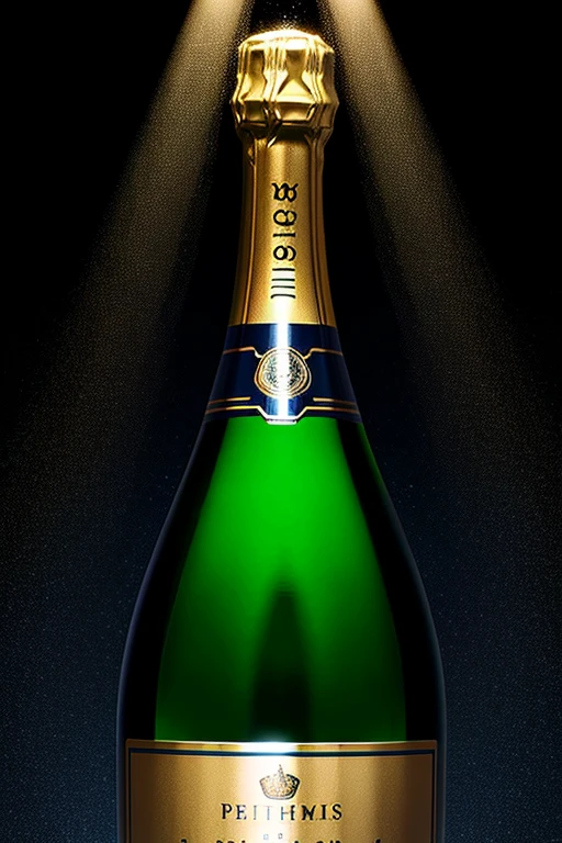 Photographic masterpiece of an Extremely High Quality RAW image, Pol Roger Pure Extra Brut champagne bottle exuding Unmistakable Luxury, cork ejecting at High Velocity, dispersing champagne droplets in Mid-Air, "Happy Birthday, Brother" inscription announced in Neon Gothic Script. Detailed Close-Up captures the Precise Interplay of Light and Reflections on the champagne surface, Hyper-Realistic Depiction showcases every intricate Facet of the Bottle and Label, Pure Refinement personified in every Hyper-Detailed Pixel. Dynamic Backlighting casts Dramatic Shadows,