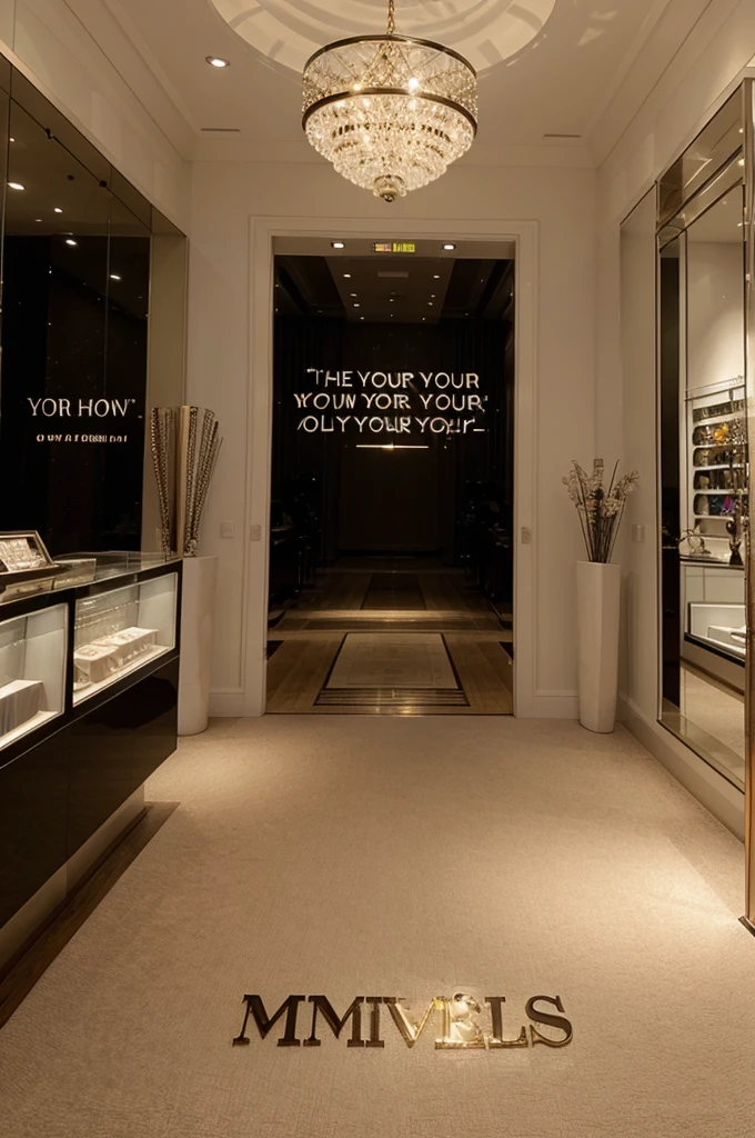 An art to put motivational phrases for a semi-jewelry store 