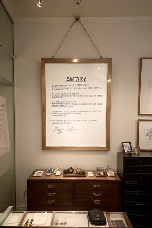 An art to put motivational phrases for a semi-jewelry store 