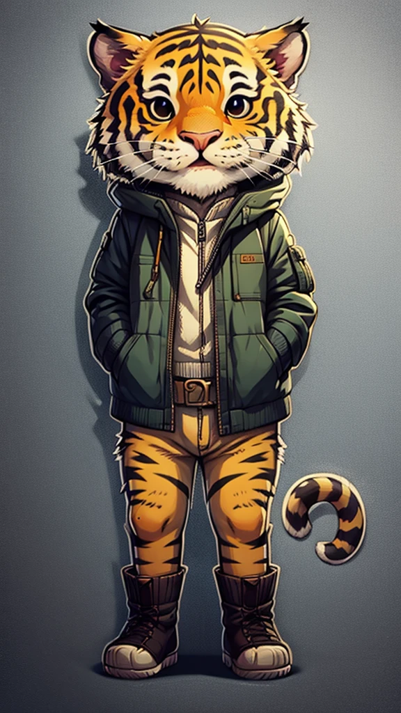 tiger，sticker
