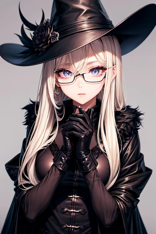 Black Russian hat、black mink long coat、black gloves、black boots、blonde、eyes are black、detailed、long eyelashes、slender body、Healthy lips、intense eye highlights、small breasts、Russian style、Do not show bare skin、Maetel's image、Blue beautiful eyes、