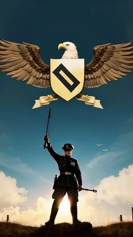 NAZI Flag logo with the eagle and Nazi soldiers wallpaper hd android