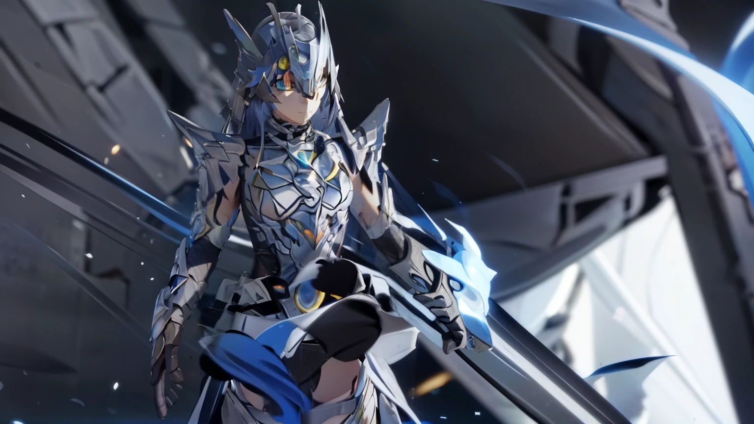 constance, blue flame motif, butterfly wings, red eyes, butterfly mecha helmet, full on helmet, standing, close up, BREAK looking at viewer, BREAK (masterpiece:1.2), best quality, high resolution, unity 8k wallpaper, (illustration:0.8), (beautiful detailed eyes:1.6), extremely detailed face, perfect lighting, extremely detailed CG, (perfect hands, perfect anatomy)