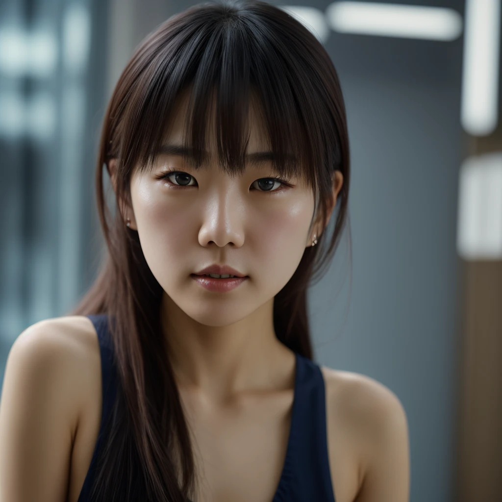 一个亚洲??小美女,Realistic, RAW photo, dslr, soft lighting, film grain, Fujifilm XT3, Screen Space Refraction, high detailed skin, natural skin texture,摄影师川内凛子 (Rinko kawauchi) ,16K,8K,超高清16K