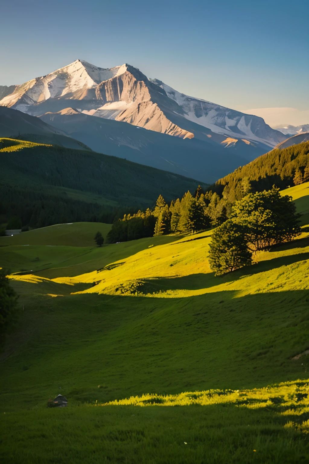 beautiful mountains with a green vibe