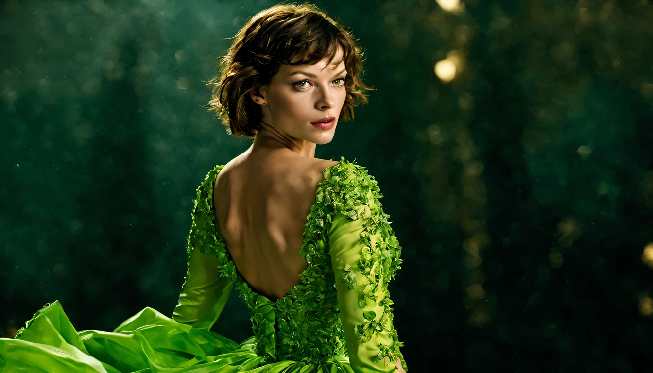 Peter Pan woman, very hairy hirsute body
