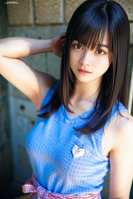 ((smelly hair、Showing detailed armpits、Sweat))