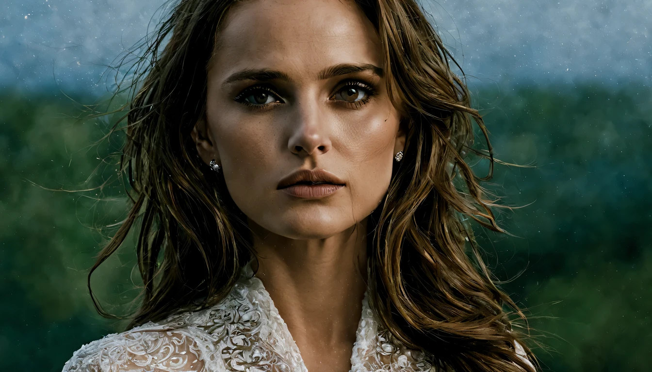 (obra-prima), (melhor qualidade), ((ultradetalhada)), (hiperrealista), (foto altamente detalhada), cinematic lighting, fotorrealista, jovem extremamente bonita (Natalie Portman), (25 anos), no interior da Europa, vestido Marrom Claro detalhado e intrincado, brilhante, lustroso, sharp , glamour, epic, foco, alto contraste, artistic, scenic