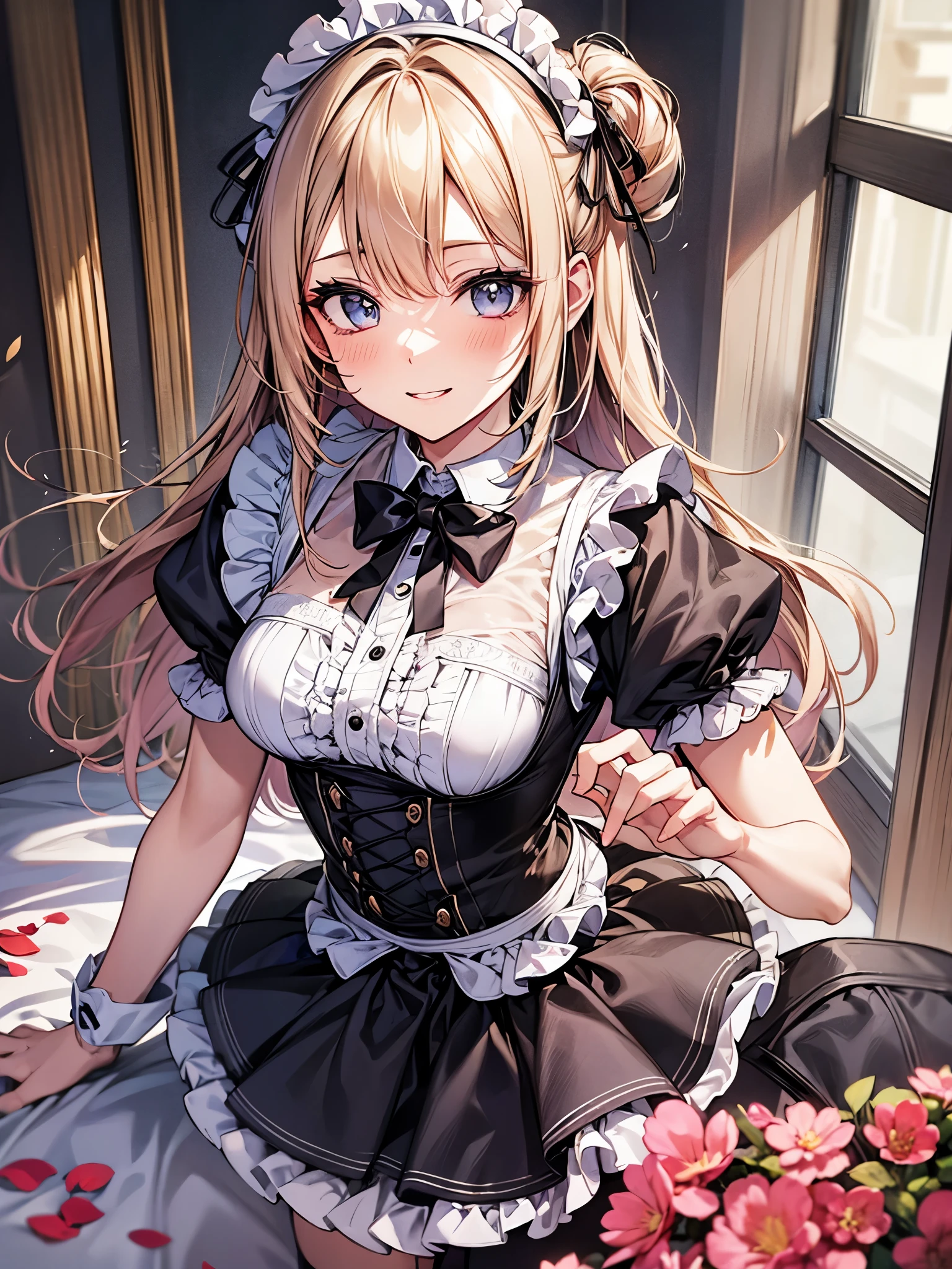 Shiny blond hair, very long hair, sophisticated haircut, ((((hair fully braided)))), ((small twisted braids)), thin and oval face, submissive,  ((((very cute maid girl)))), ((((very cute black maid dress)))), ((((cute waitress serving a blond man)))), cute and blushing 18 years old anime girl, look away because she is embarrassed and blushes, bright blue eyes, detailed face, detailed members, detailed arms, detailed hands, ((((sparkling diamond jewelry)))), tiara, ((makeup)), high heels, puffy sleeves, long gloves, long eyelashes, maid costume, maid dress, maid girl, Girl lying, tied by ropes, shackled, can no longer move, tied tightly, very hard tied up with lots of ropes, hampered by so many ropes that she can no longer move, bound hands and feet, ropes tie his whole body, tied extremely tightly and forcefully to her bed by a lot of ropes, its limbs are strongly tied together by ropes, his torso is tied up with thick cords, her chest is so tied up with ropes that it sticks out, her legs are tied tightly with thick ropes, his hands are tied behind his back with ropes, she can no longer move her feet, her hands which are tied by thick ropes, she desperately tries to free herself, likes to be tied tight with big ropes, likes to be immobilized by big ropes, lying down, his hands and feet are strongly tied to the railing of his bed, his legs are pressed together and tied with ropes, its limbs are held vigorously by imposing ropes, her hands are tied securely behind her back by ropes, her chest is compressed by strong ropes, she is pressed against her bed and restrained by large ropes (shibari, arms behind the back:1.4), (hands on the back), (masterpiece, best quality) 1.5, 1girl, solo, (sexy, beautiful woman, perfect face, perfect eyes, perfect hands), samus aran, (shibari, arms behind the back:1.4), (hands on the back), Spread the legs, s&#39; ((lie in bed by big ropes)), ((close up of the girl)), ((((lie in bed))))