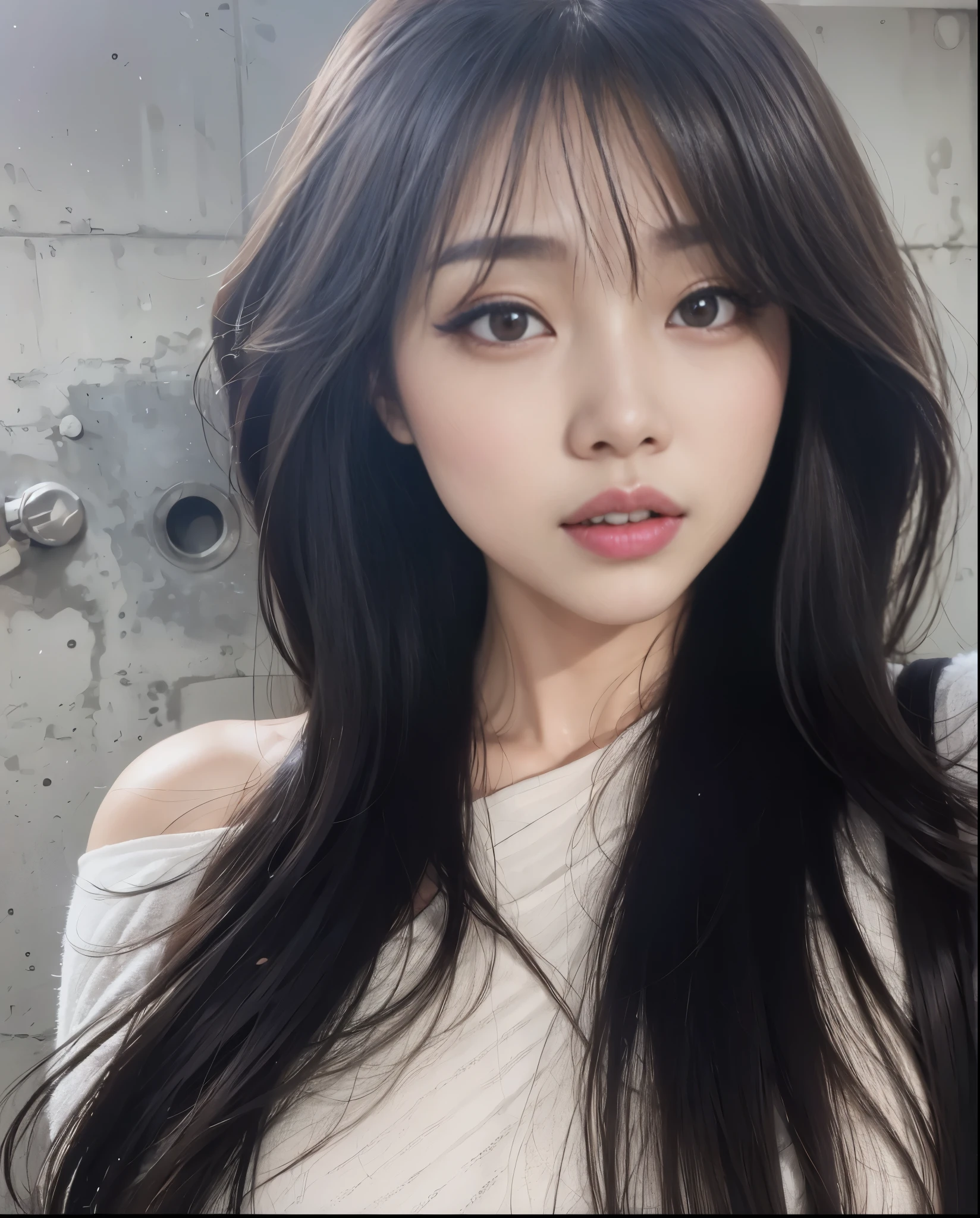 Garota linda coreana, jennie blackpink, cabelos brilhantes