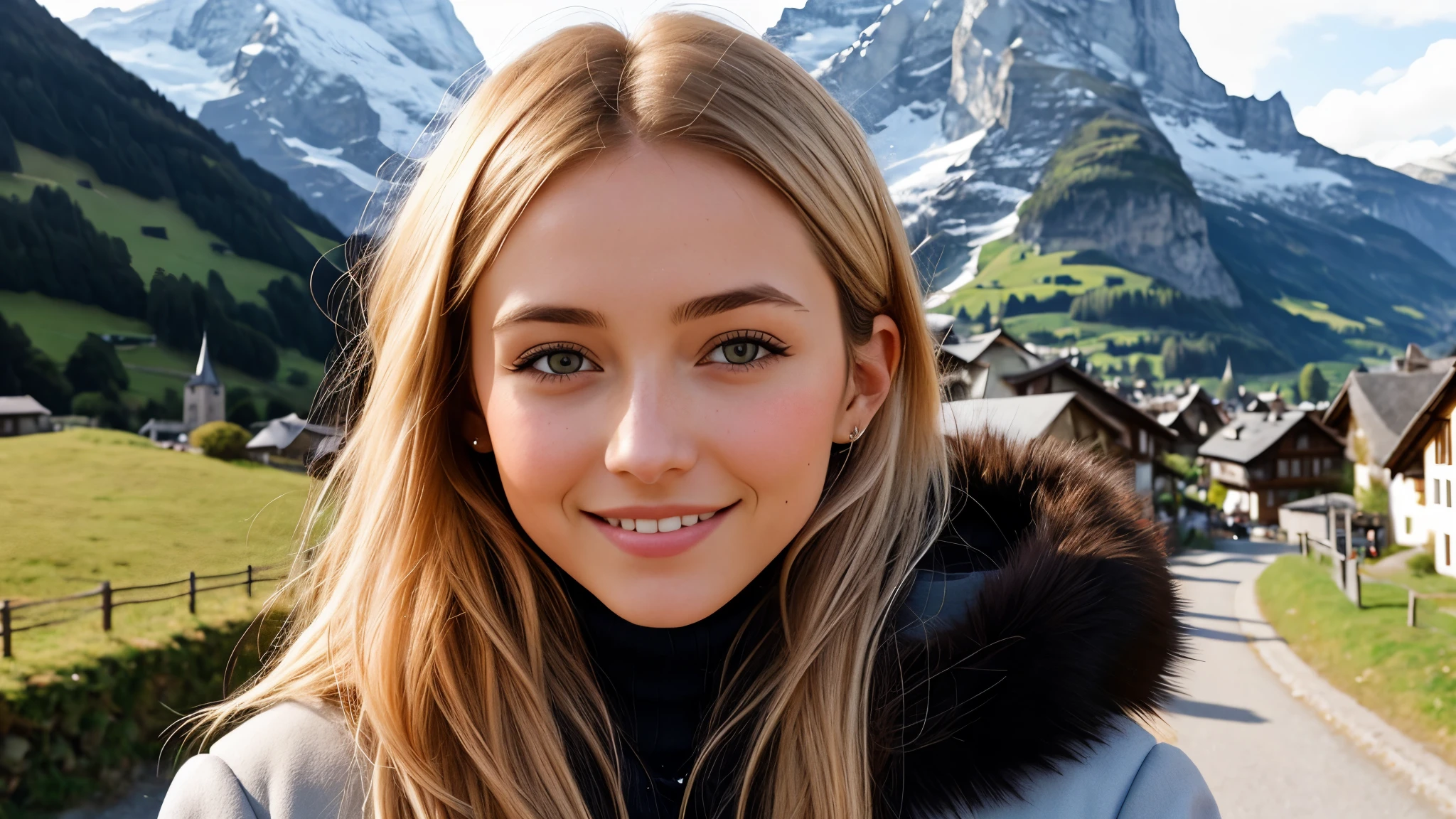 headshot of S307_DianaSokolova,a gorgeous woman,on a (mountain-cliff:1.1),wearing a (sweater:1.1),(4k, RAW photo, best quality, depth of field, ultra high res:1.1),(absurdres, intricate, photorealistic, masterpiece, ultra-detailed:1.1),