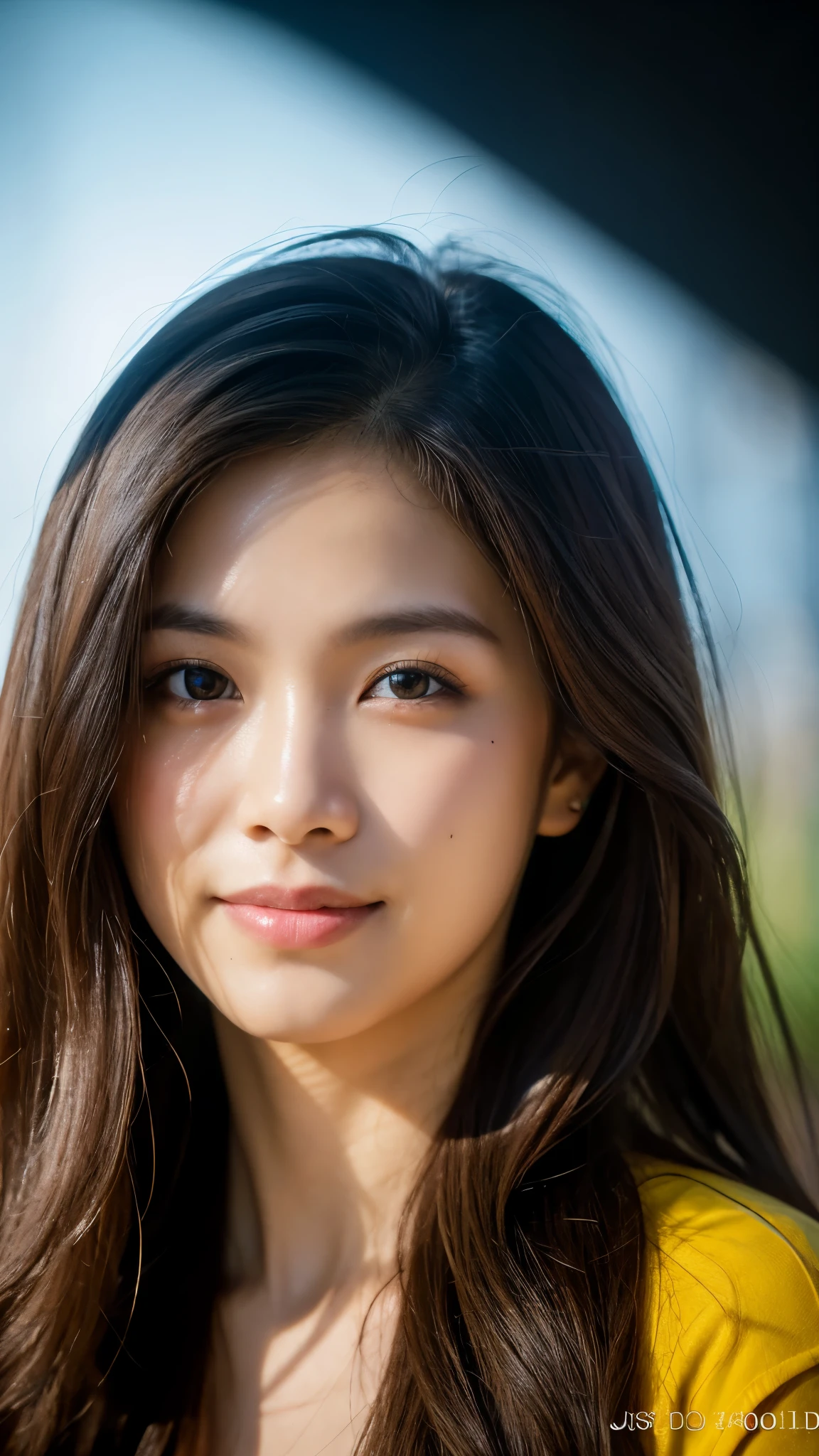 highest quality, epic realistic, ((in the pitch black darkness :1.4)), ((portrait:1.5)),(background: dark ) high contrast ,glorious picture, lowest lux, lighting face, she's comfortable, wearing nothing, , looks incredible, (8k, Raw photo, Highest quality),(epic realistic:1.5), a woman, face,(detailed eyes:0.8),(looking at the camera:1.4), (Highest quality), ( high contrast, deep shadows),Intricate details,cinematic,((skin:1.4)), (long dark hair:1.3), long hair, messy ,(Hdr:1.5),Detailed, colors, Superior quality, Masterpiece, Raw Photo (20-year-old, looking at viewer), beautiful, (wearing plain yellow shirt,), perfect, natural, perfect composition, portrait, perfect face, smiling expression, Captivating eyes, Bright details, Tight lips, (High Skin Detail),, (blue tint: 0.6), (sale: 0.8), (bloody: 0.7), Key lighting , (backlight: 0.5), Medium depth of field, Canon 5d, 50mm lens, f/4 apertures, (Ultra-detailed, Complex detail), sharp focus, soft colors, 8k, Absurd, 80mm, bokeh background, photography, smiling, pinay, filipina, brown wavy hair, bokeh, nudist, ????, 4k