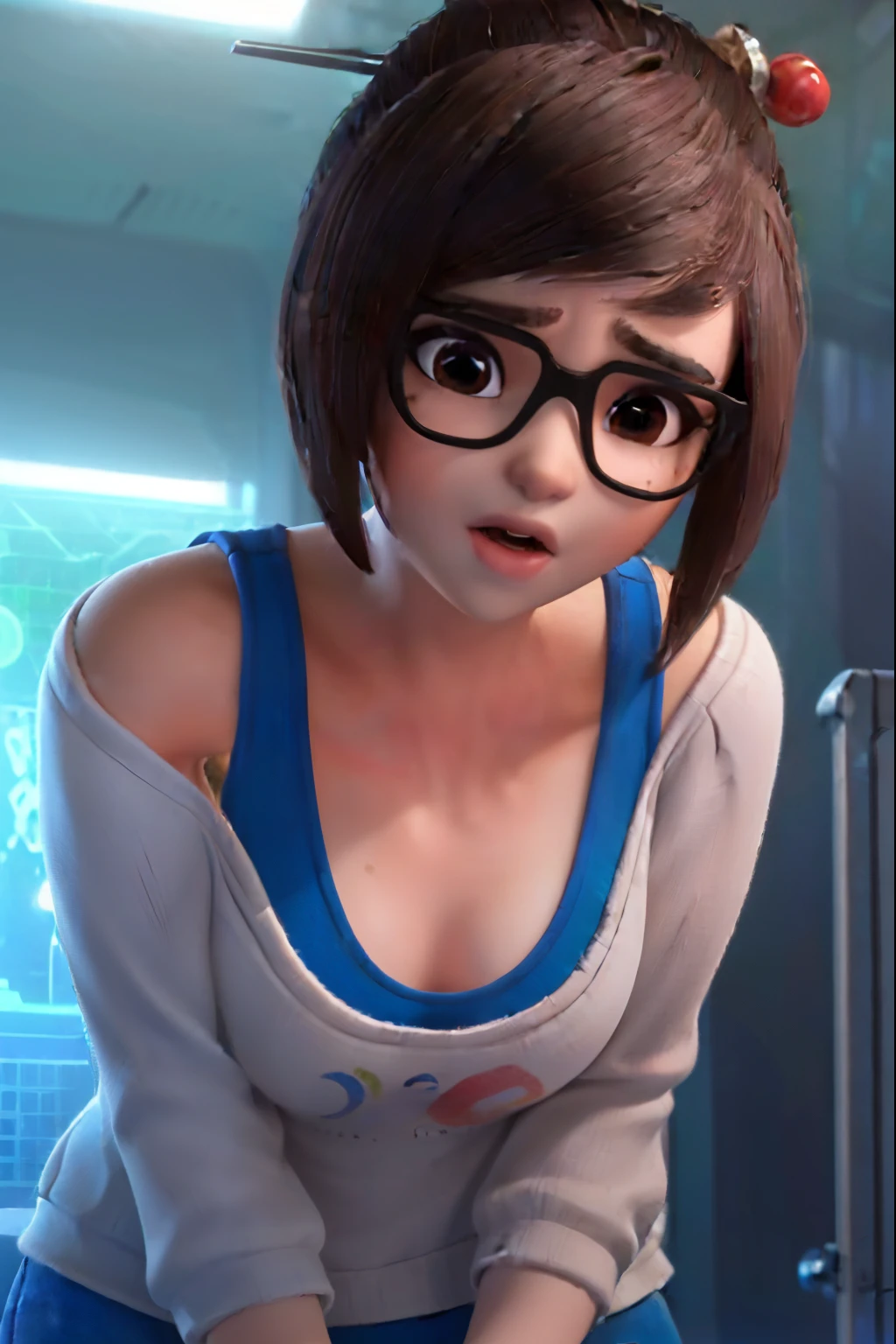 Nsfw, Mei, overwatch, (master part, best quality;1.3), extremamente detalhado ,ultra detalhado, 1girl,sozinho, seios pequenos, ornamento de cabelo, Brincos, Olhando para o Viewer, mini saia, micro bra, olhos roxos, 4k resolution, ultra-realistic, altamente detalhado, corpo inteiro, noite, dynamic lights, better standing, (obra de arte), (trabalho de arte), (amazing work), (olhos detalhados), (pele delicada), (olhos brilhantes), (1 garota) obra de arte, melhor qualidade, Melhor Desinger, best illustration, clitoris,feminine, female only, showing pussy, solo, (detailed eyes), (delicate skin), best quality, Best Desinger, Best illustration, (photorealistic photo: 1.3), (high detail skin: 1.2), 8k UHD, dslr, high quality, high resolution, 4k, 8k, Bokeh, absurd, best proportion four fingers and an investigation, (Real:1.3), Most beautiful, (detailed eyes), (delicate skin), (thin eyes), (1 girl) art, best quality , Best Desinger, Best Illustration, areolas, athletic woman, bare arms, bare legs, bare shoulders, bare thighs, bouncing breasts, brothel breasts, completely naked, pussy visible