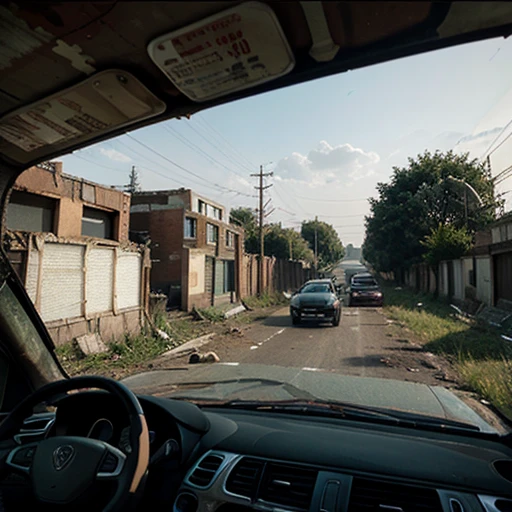 Abandoned traffic jam, derelict, urbex