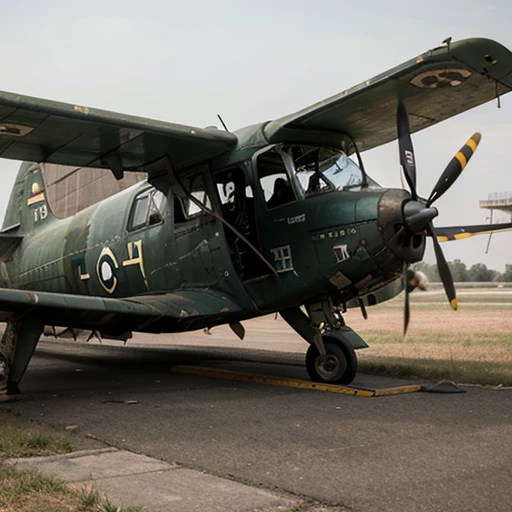 Abandoned plane, military