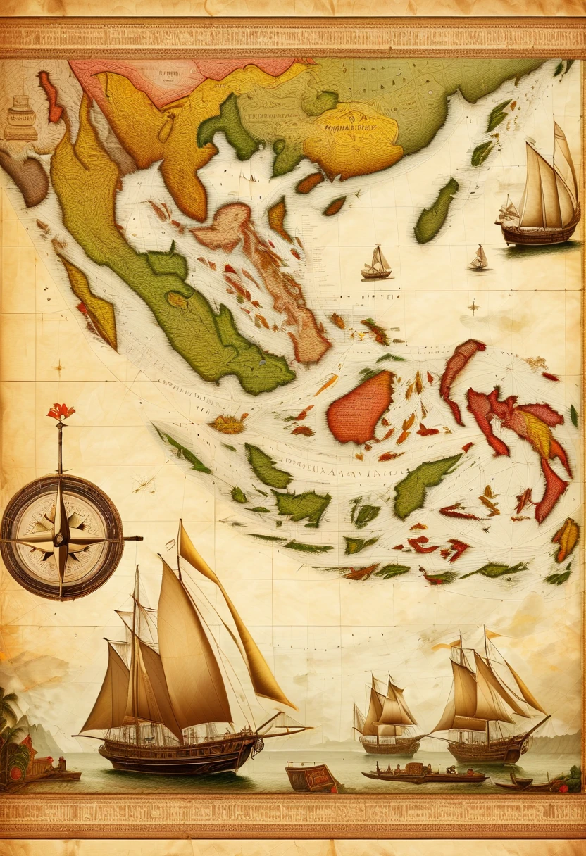 Ecological maps, on paper, detailed, Illustrating the ecological footprint or environmental changes in a region, world map