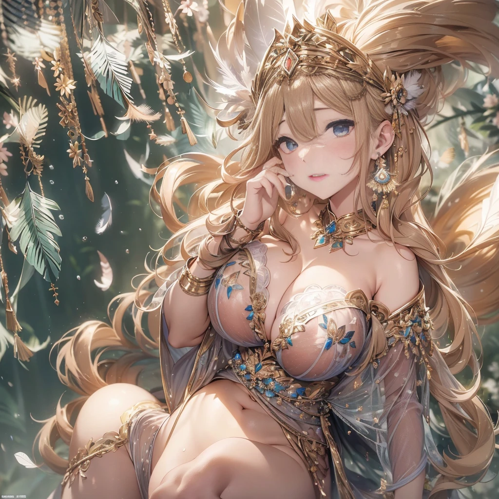 star、(Highly detailed CG Unity 8K wallpaper),(masterpiece), (最high quality), (super detailed), (best illustrations),(best shadow), (sharp eyeliner, eye shadow, fine eyes:1.1), (超High resolution,realistic,最high quality,realistic),(8K,RAW photo,最high quality,マstarプル),mature woman、sensual curves、huge breasts、thighs、bubble、お尻のmasterpiece, 最high quality, Super detailed, full body shot, mature woman, beautiful mature woman, nightgown and underwear, enchanting smile, thick lips, Chubby lips, blush, looking at the viewer, provocative expression, beautiful髪型, cleavage, Plump、curvy hips、attractive face、sexy lingerie、an inviting gaze、Expression of emotions、Lewd underwear、(((erotic see-through lingerie set)))、Standing position、gorgeous accessories 、big breastsの女性, bare shoulders, golden hair, colored feather, metal ornaments, colored flowers, particle, light, (masterpiece, 最high quality, 最high quality, official art, beautiful and aesthetic:1.2), (1 girl:1.3), very detailed,(fractal art:1.1),(colorful:1.1)、(flowers:1.3),most detailed,(zentangle:1.2), (dynamic pose), (abstract background:1.3), (shiny skin), (lots of colors :1.4), ,(earrings:1.4), (feather:1.4),masterpiece, 最high quality, Super detailed, 30~40 years, full body shot, beautiful 、various hairstyles,gold headband,plump breasts,beautiful butt,greek clothing,Tulle covers the breasts,perfectly proportioned, detailed clothing details,marble,god statue,cinematic lighting, film grain, Fuji color, 8K, masterpiece, Super detailed, high detail, high quality, High resolution,(((NSFW:1.2)))、exposed chest、Openwork decoration,(((see through dress)))、(((anatomically correct body))) , 最high quality, Super detailed, (((Lewd underwear)))、raise your butt, from below, (((R-18)))、Hakari、thighs, big breasts, Are standing, cowboy shot, blush, (((1 girl))), (masterpiece:1.3), (High resolution), (8K), (very detailed), perfect face, Nice eyes and face, (((最high quality))), (Super detailed), detailed face and eyes, (alone), High resolution、beautiful目,(((sexy pose)))、(((big breasts)))、((beautiful eyes))、luxury、(((超High resolution)))、(((detailed description)))、(((Chubby body type)))、(((Body parts that match the anatomy)))、beautiful長いまつ毛、well-balanced body shape、2book arm、2 feet、Just the right size for legs and arms、Fishnet tights、glamorous、(((Clear white and black eyes)))、lipstick、Sparkling、Undistorted face, eyes, and body、jewelry、gem