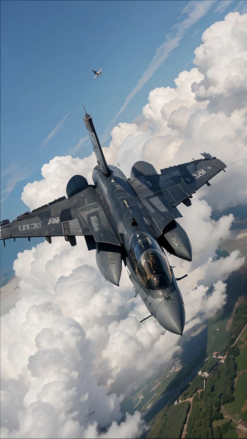 F-16 flying