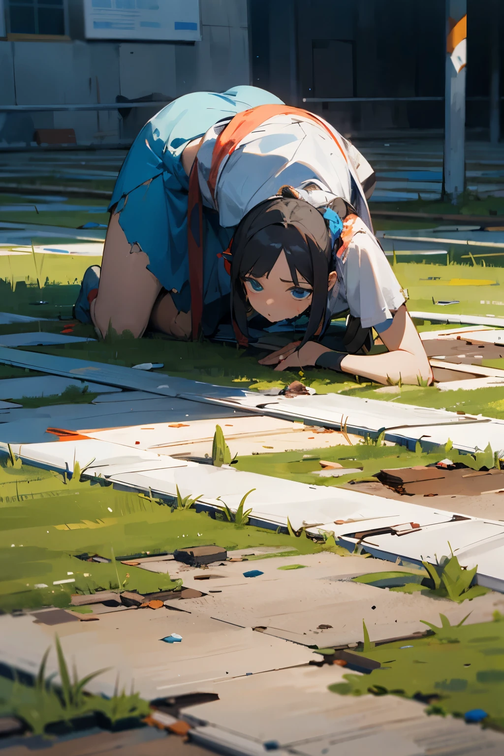 Damaged ground