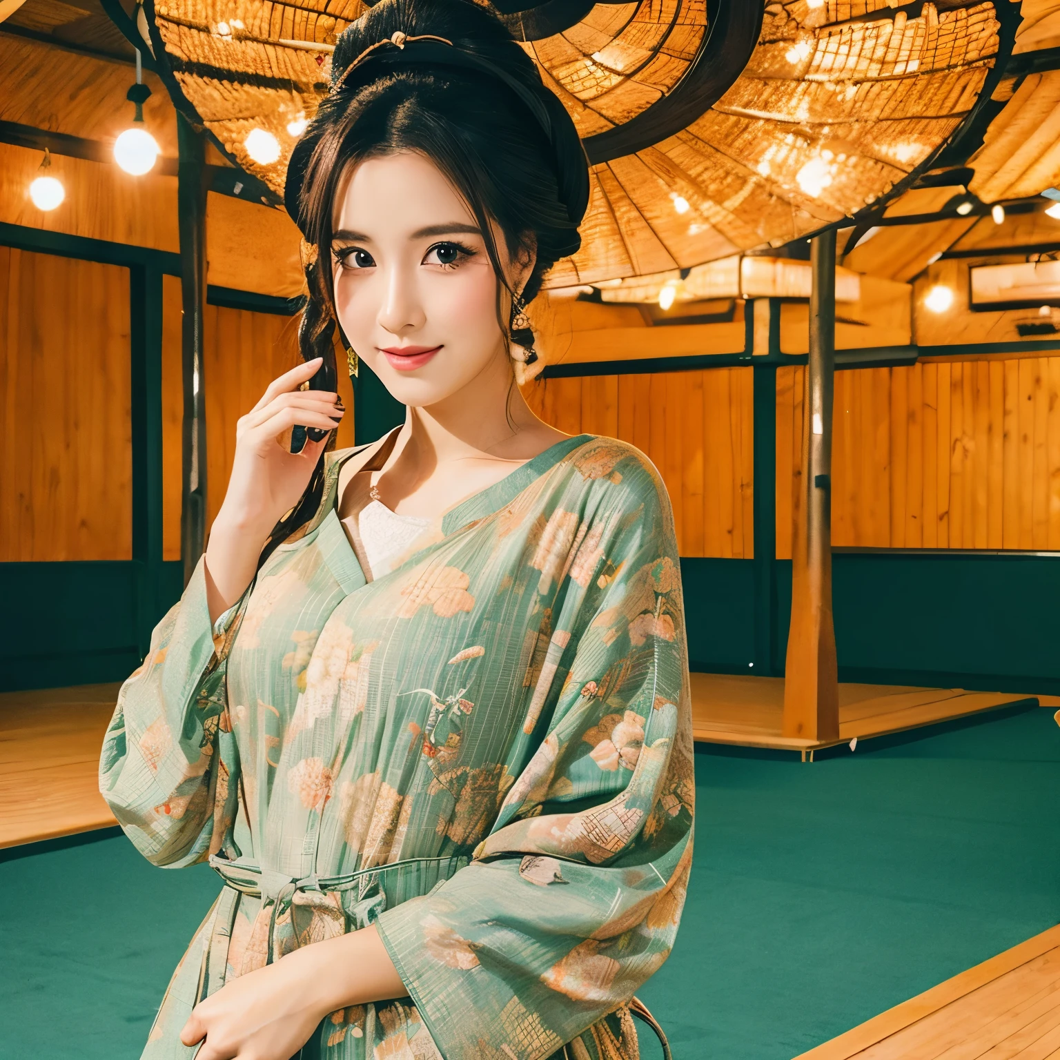 Ukiyo-e style beauty