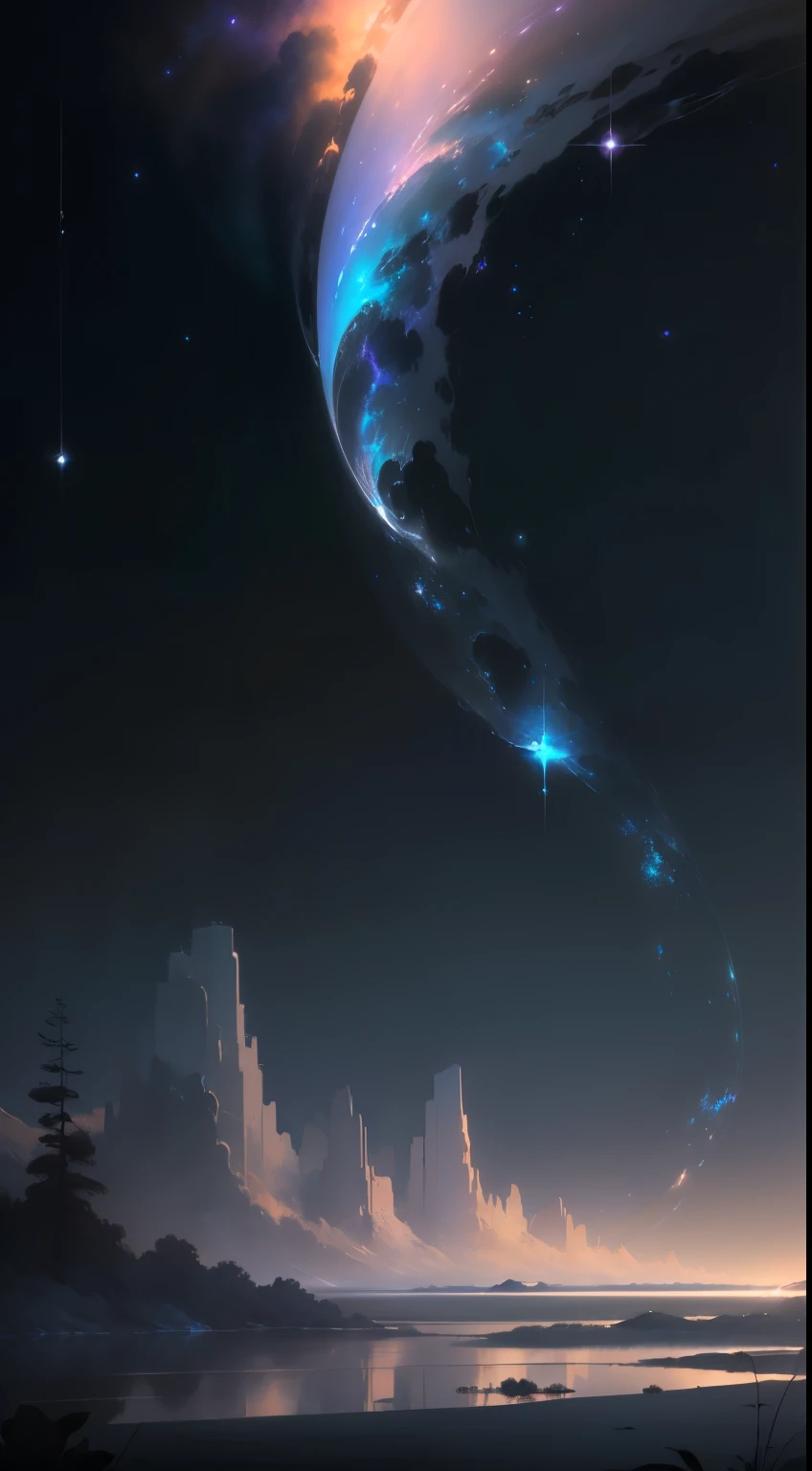high-resolution,aether,ethereal lighting,soft color tones,subtle details,serene atmosphere,dreamlike,pastel colors,diffused light,ethereal glow,endless space,smooth brush strokes,airy,calm,abstract scenery,subtle textures,serenity