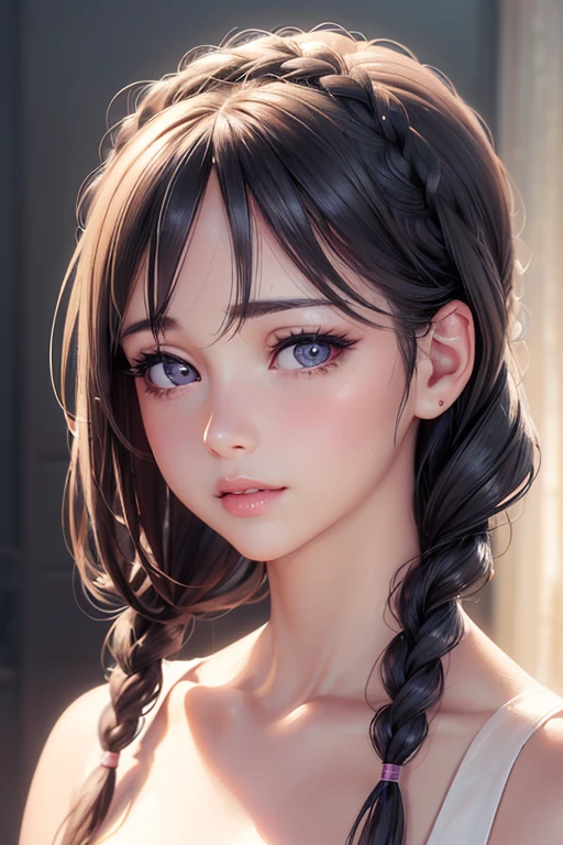 beautiful girl smoking a cigarette, 1 girl, detailed face, intricate details, cinematic lighting, dramatic shadows, photorealistic, 8k, high quality, perfectly sharp, masterpiece, intricate details, elegant pose, moody atmosphere, warm color palette, chiaroscuro lighting, dramatic contrast, cinematic framing, natural skin tones, beautiful detailed eyes, beautiful detailed lips, extremely detailed eyes and face, long eyelashes, elegant, alluring, fashion portrait, studio lighting, professional quality