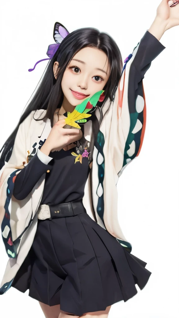 anime girl with long black hair and a butterfly tail, nezuko, nezuko-chan, by Jin Homura, mitsumayo, ehime, hanayamata, kotegawa yui, hinata hyuga, maya fey from ace attorney, anime moe artstyle, kaguya ōtsutsuki, insect trainer girl, marin kitagawa fanart,black long straight hair,butterfly hair section,long black hair,butterfly hair ornaments,long black hair,long black hair,butterfly hair ornaments,black long straight hair,black long straight hair,Butterfly bow hair decoration