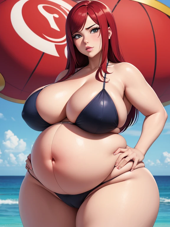 Fattest pregnant slut in the world, thicc body, biggest pregnant belly ever, humongous weight gain, super size surrogate, multiple pregnancy, ssbbw, super heavyweight, stuffed belly, huge, gigantic, enormous, morbidly obese, very fat, very big belly, overweight, camel toe, bikini, growth spurt, gluttony, smooth skin, Erza Scarlet, big lips, modeling pose