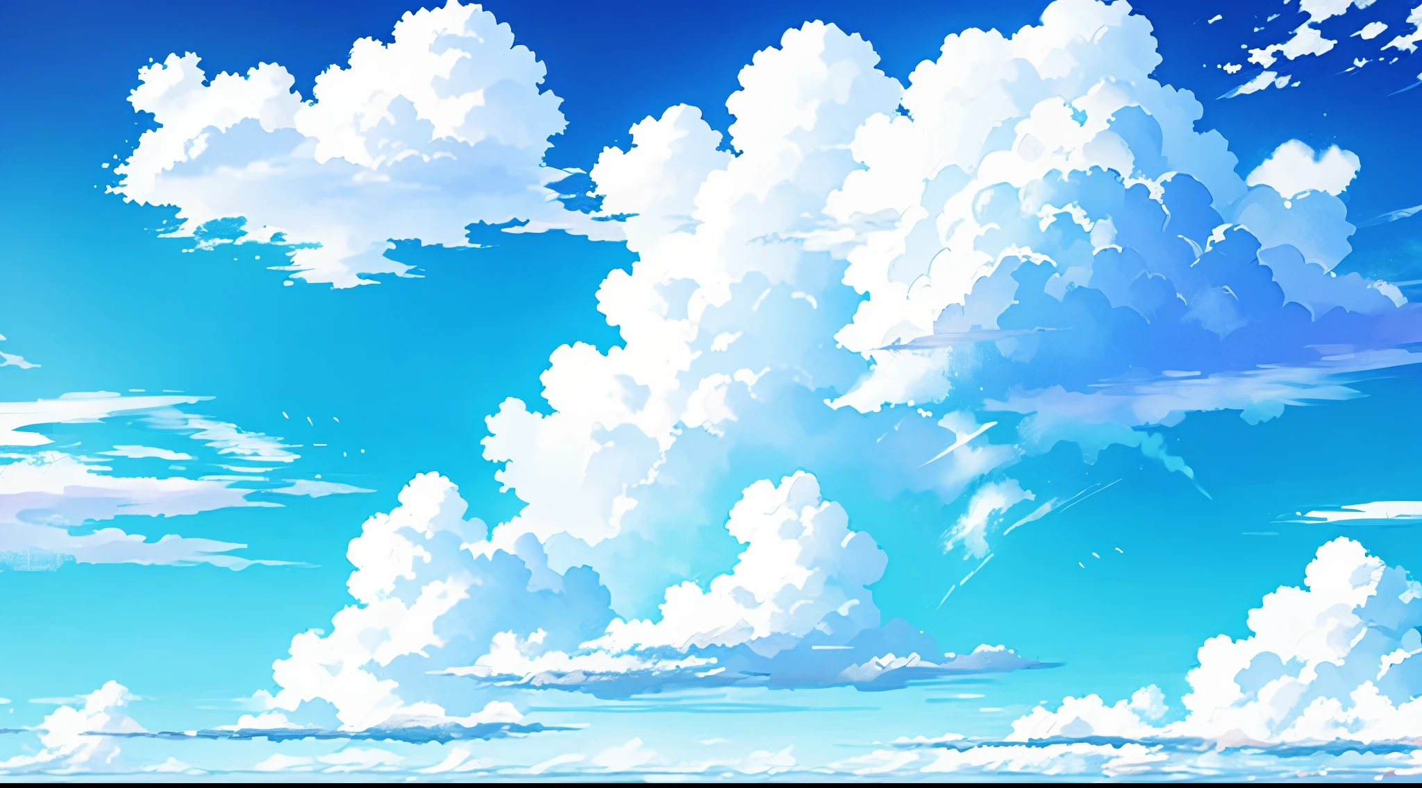 super delicate、highest quality、anime background、blue sky、cloud,