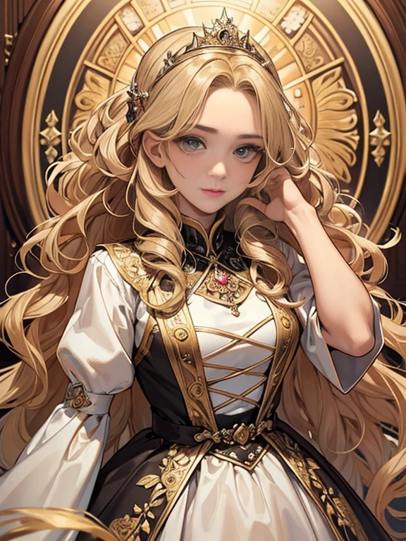 ((best quality)), ((masterpiece)), (detailed),High quality, Ultra detailed, best quality, insanely detailed, beautiful, masterpiece,
((best quality)), ((masterpiece)), (detailed),High quality, Ultra detailed, best quality, insanely detailed, beautiful, masterpiece,
10s,teen,girl,wild,Wavy golden hair bouncing outward, curly hair,
female, princess, healthy skin tone, winsome expression, beautiful,