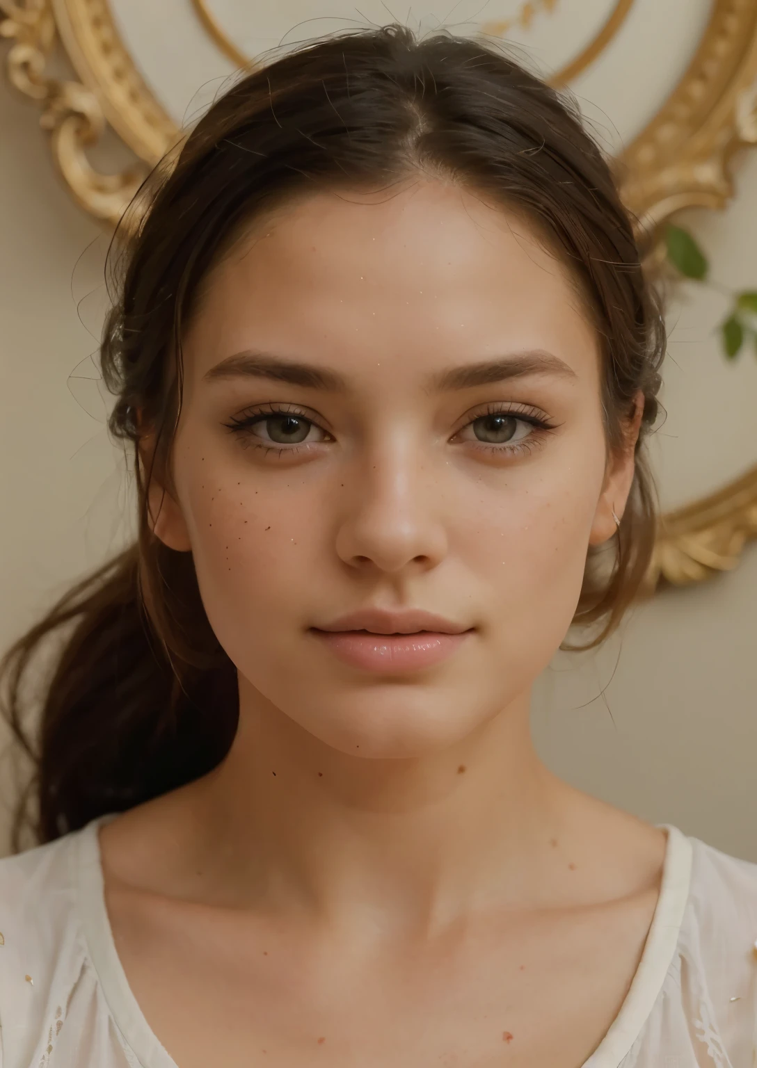 A real, beautiful girl, 28 years old, with light freckles, black hair, stunning hazel eyes, and long eyelashes. High-quality, ultra-detailed portrait. Natural lighting, highlighting her delicate features. Fine brushwork and vivid colors. }}
(Highest quality, 4k, highres, masterpiece:1.2), ultra-detailed, (realistic, photorealistic, photo-realistic:1.37), professional, sharp focus, vibrant colors, natural lighting, fine brushwork, delicate features,