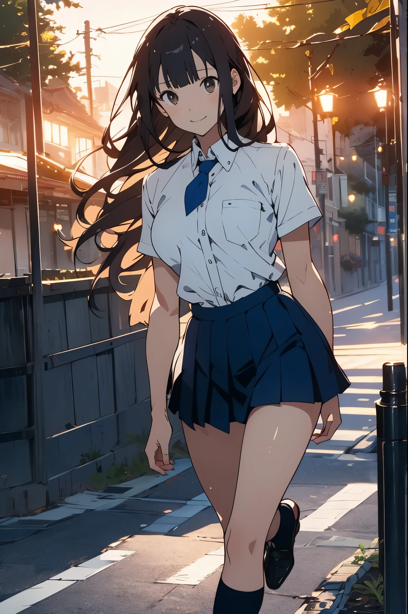 Vast sky, Beautiful skyline, Large grasslands, Extremely tense and dramatic scene, Mobile visuals, high hanging Polaris, Colorful natural glare. One in underwear、girl holding a comb